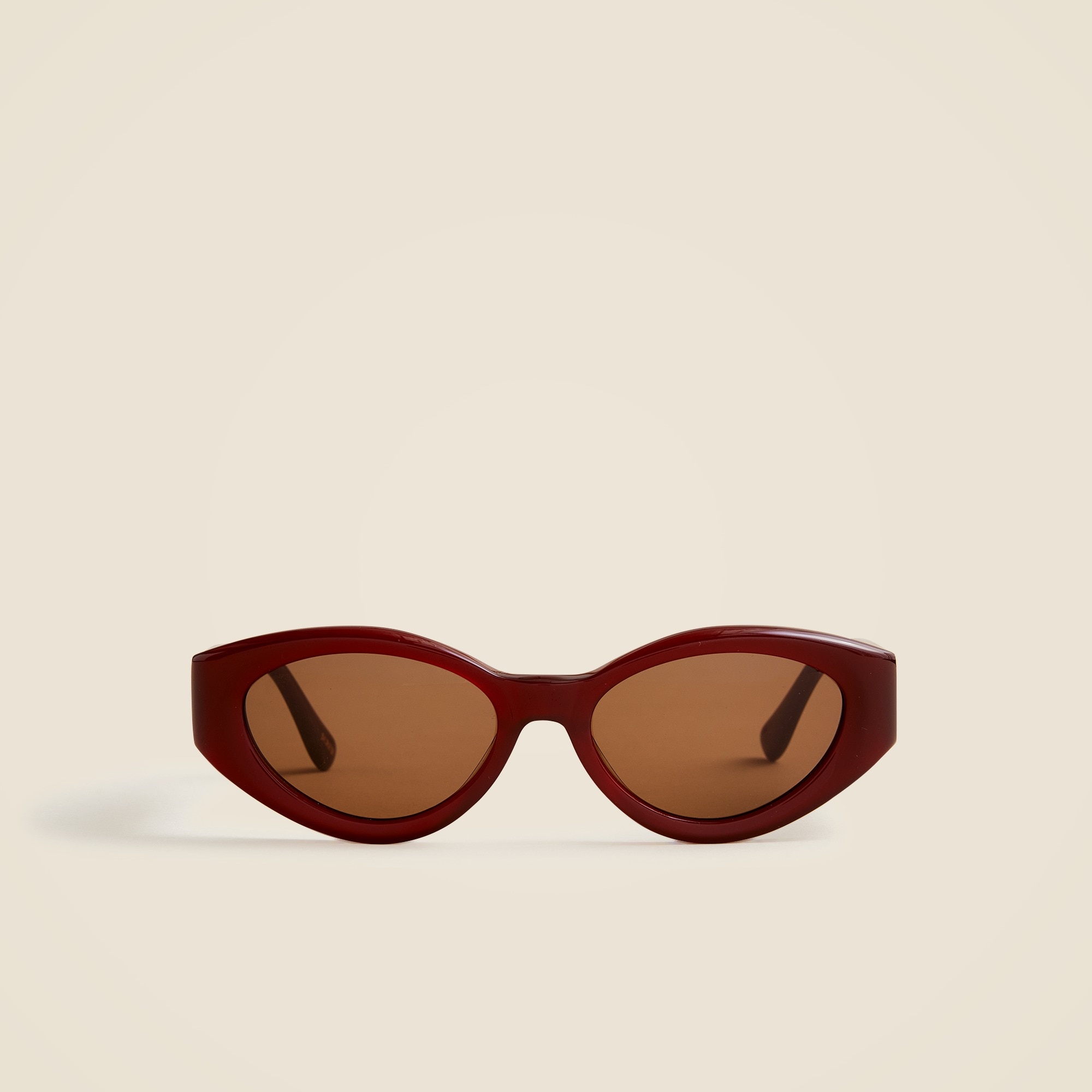 womens Beveled oval sunglasses