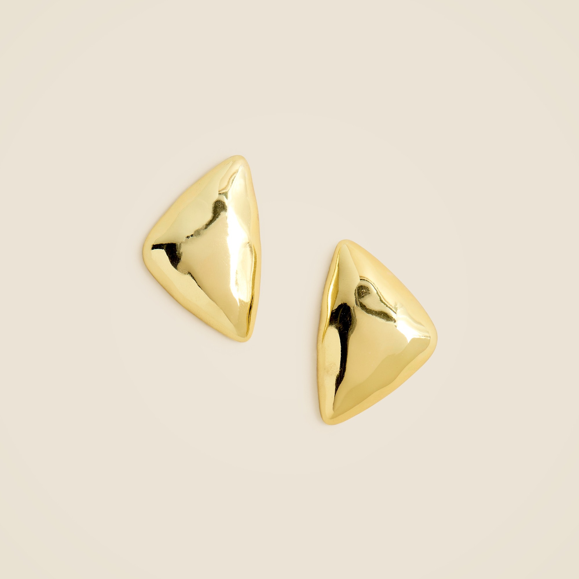 womens Oversized triangle studs