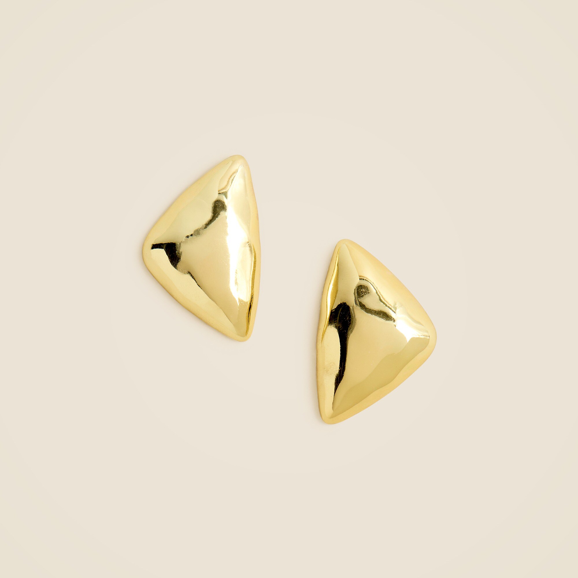 womens Oversized triangle studs