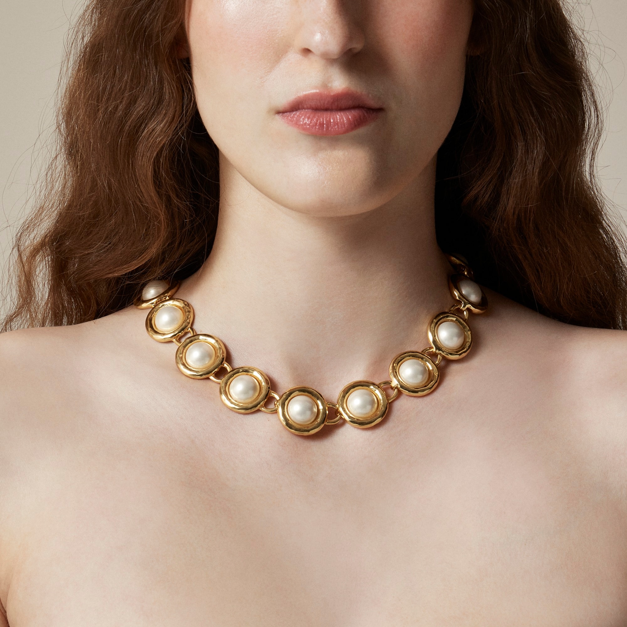 womens Inset pearl necklace