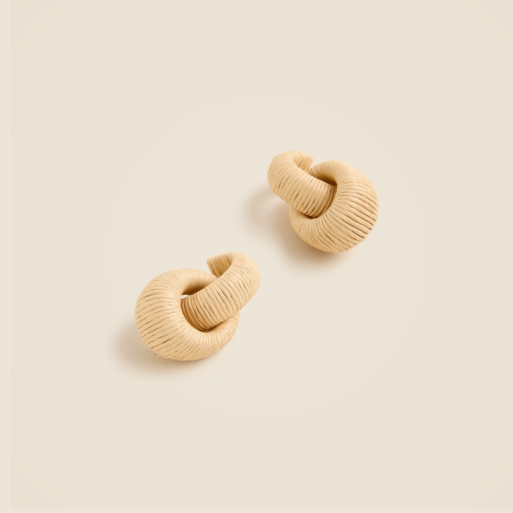 Woven chainlink earrings