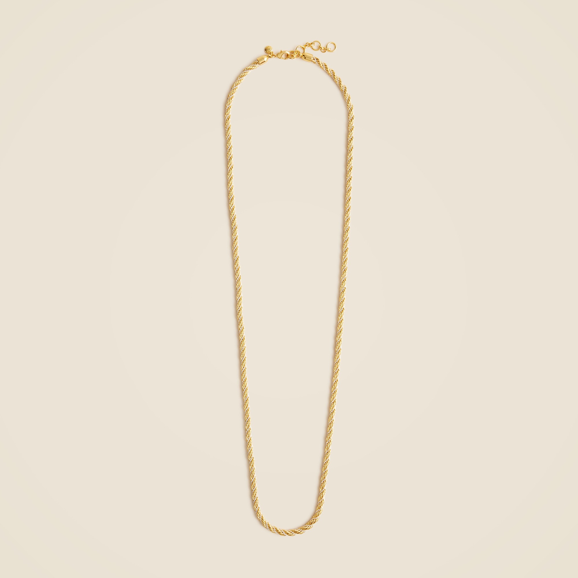 womens Long twist-chain necklace