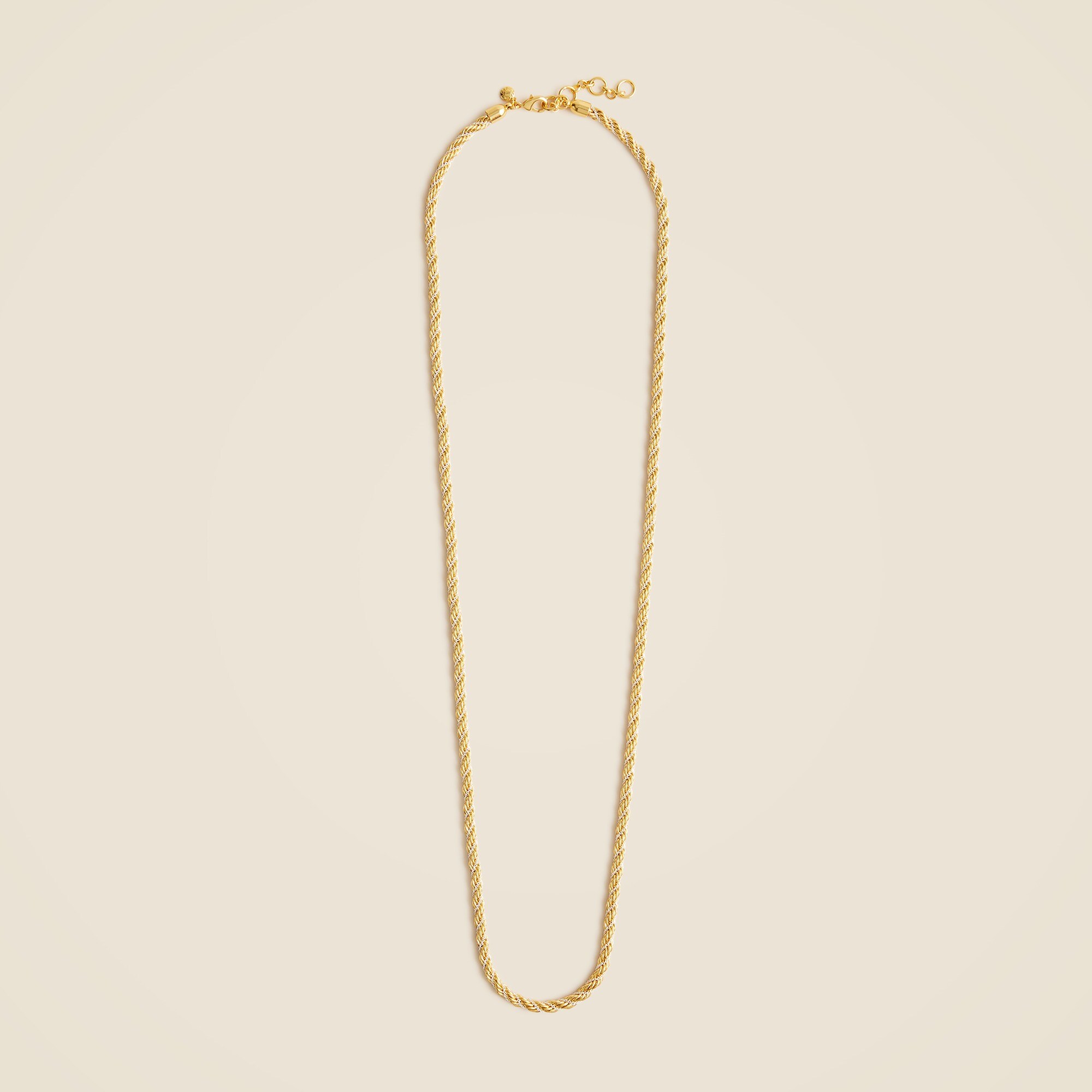 Long twist-chain necklace