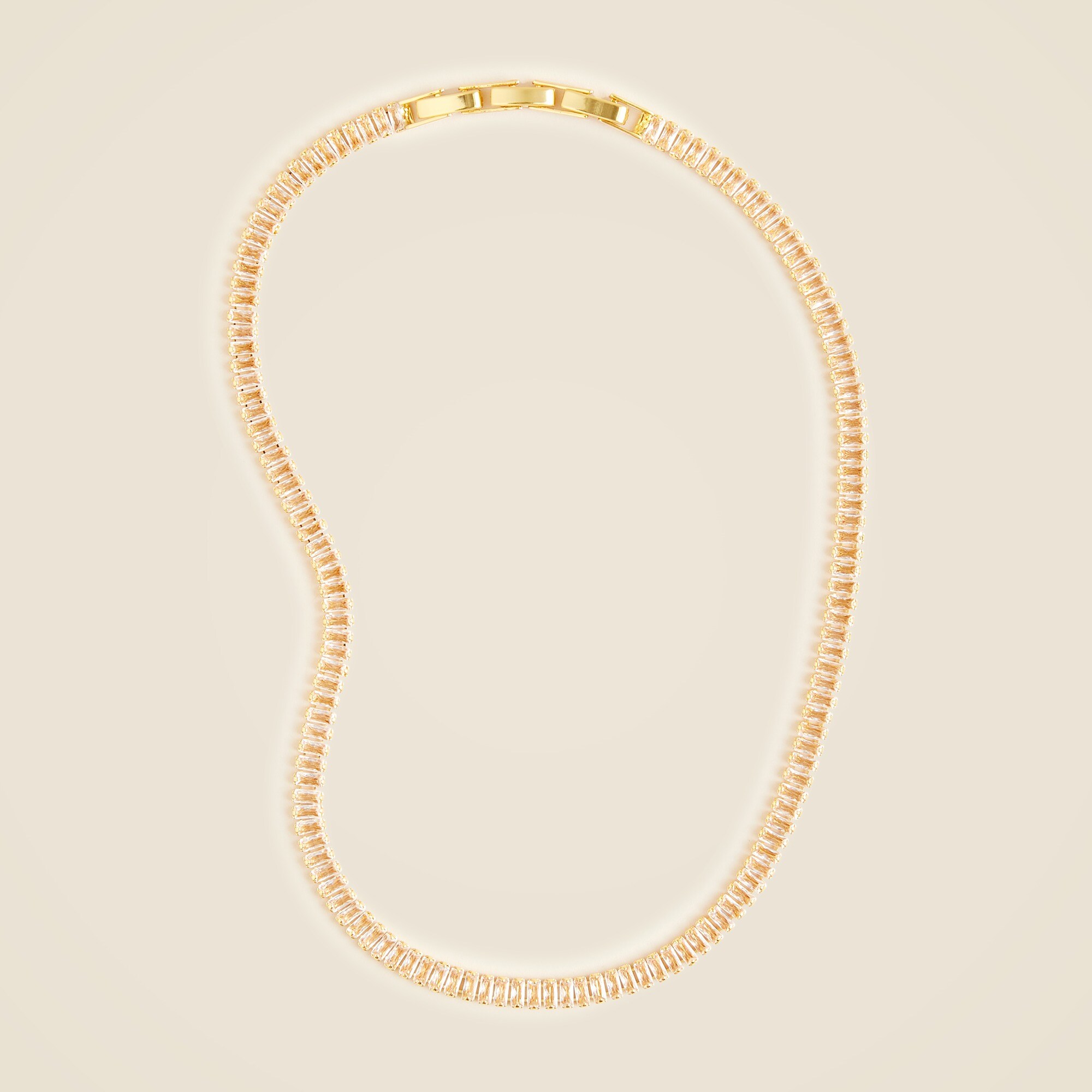 Dainty bezel-set cubic zirconia necklace