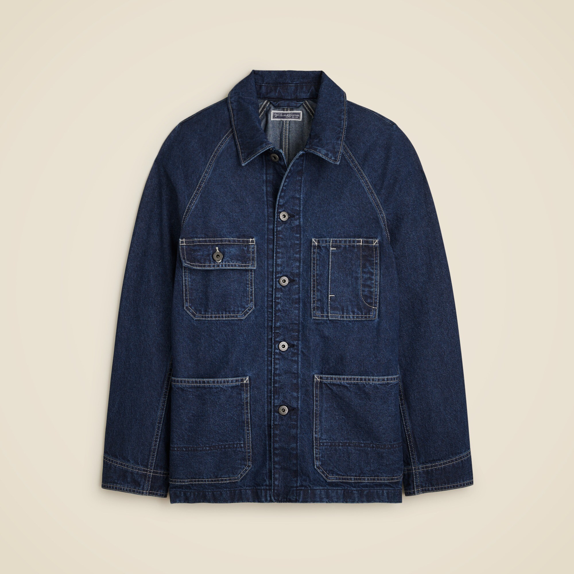 Wallace & Barnes Chore Jacket In Japanese Denim For Men | J.Crew