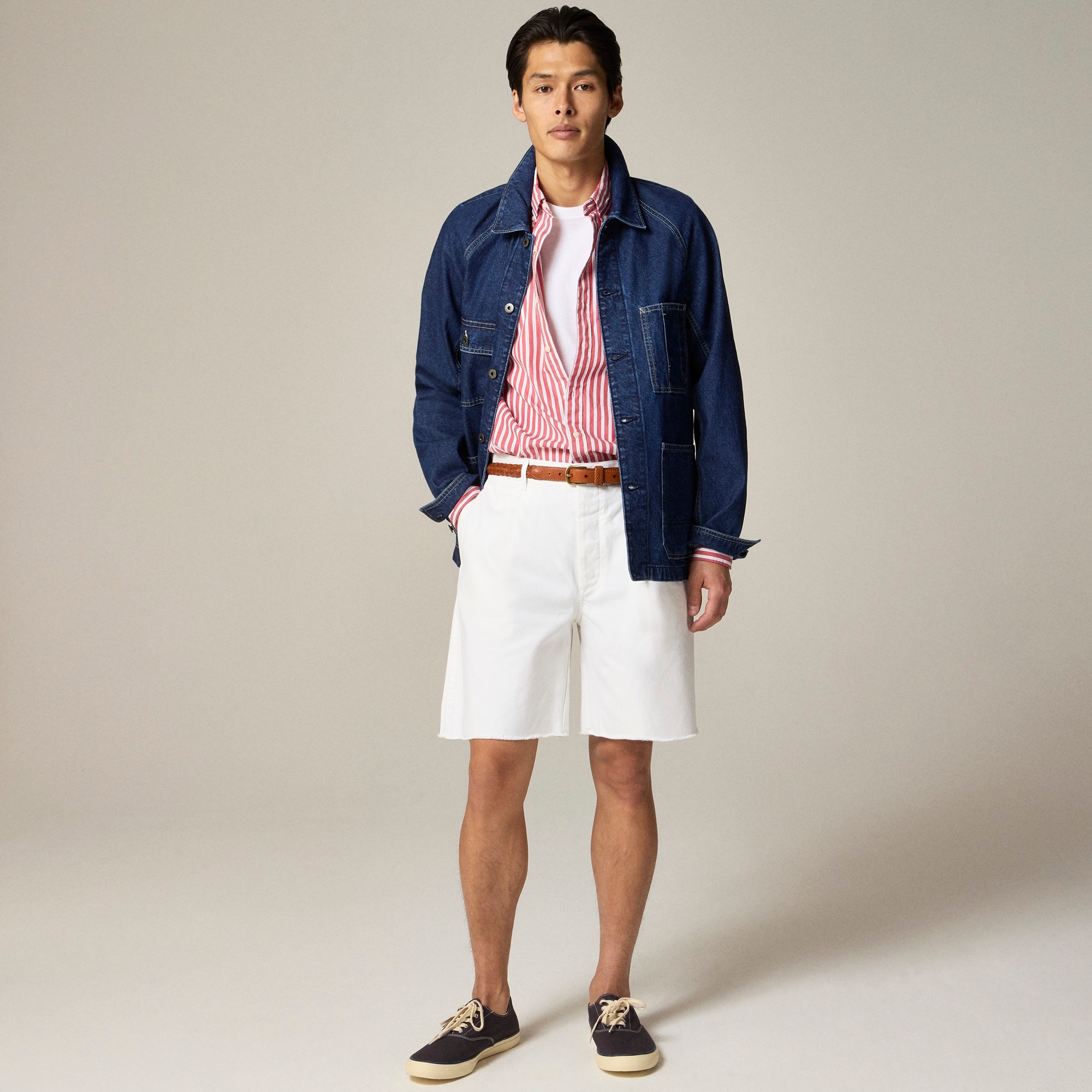 mens Wallace &amp; Barnes chore jacket in Japanese denim