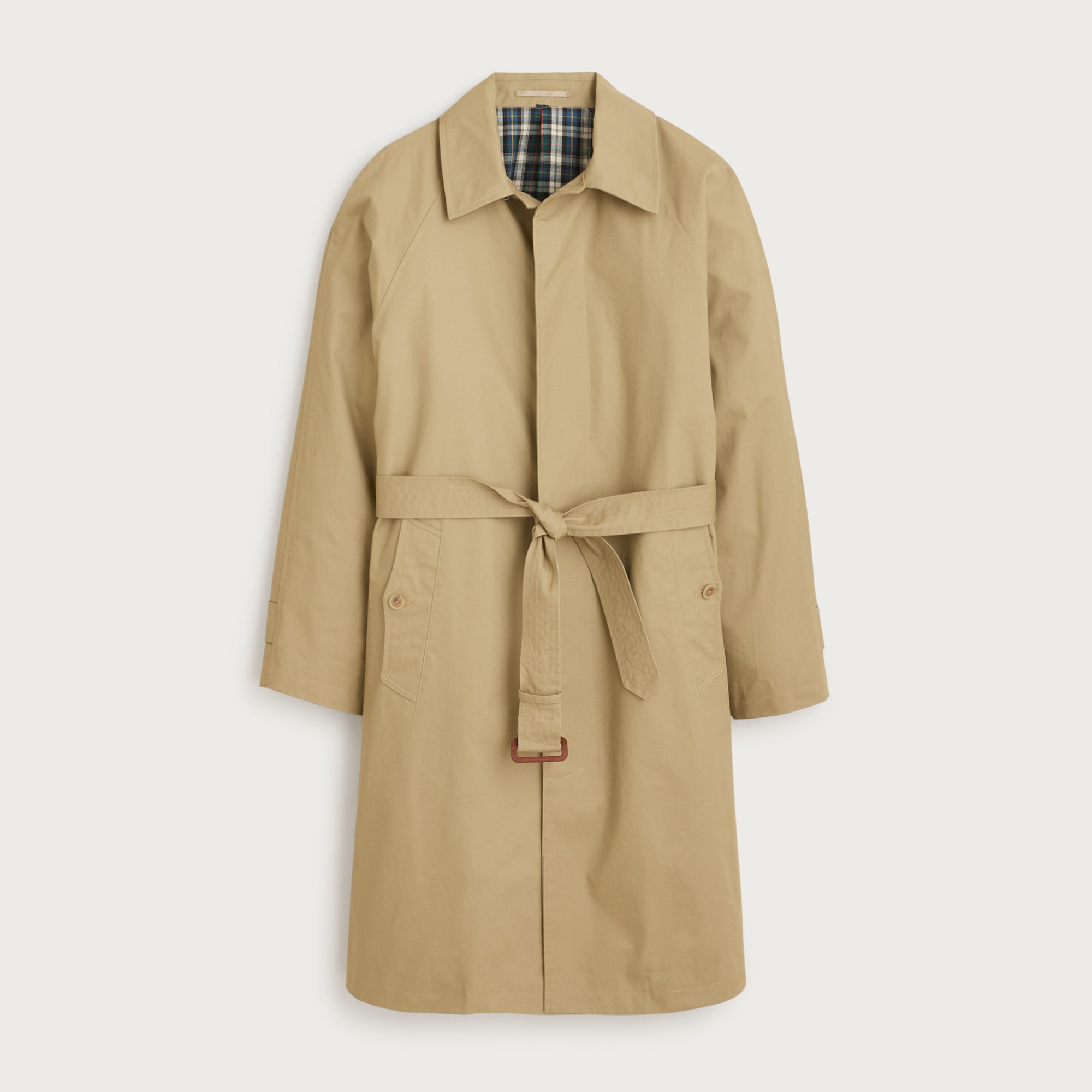 rivington trench coat in water-resistant cotton for men