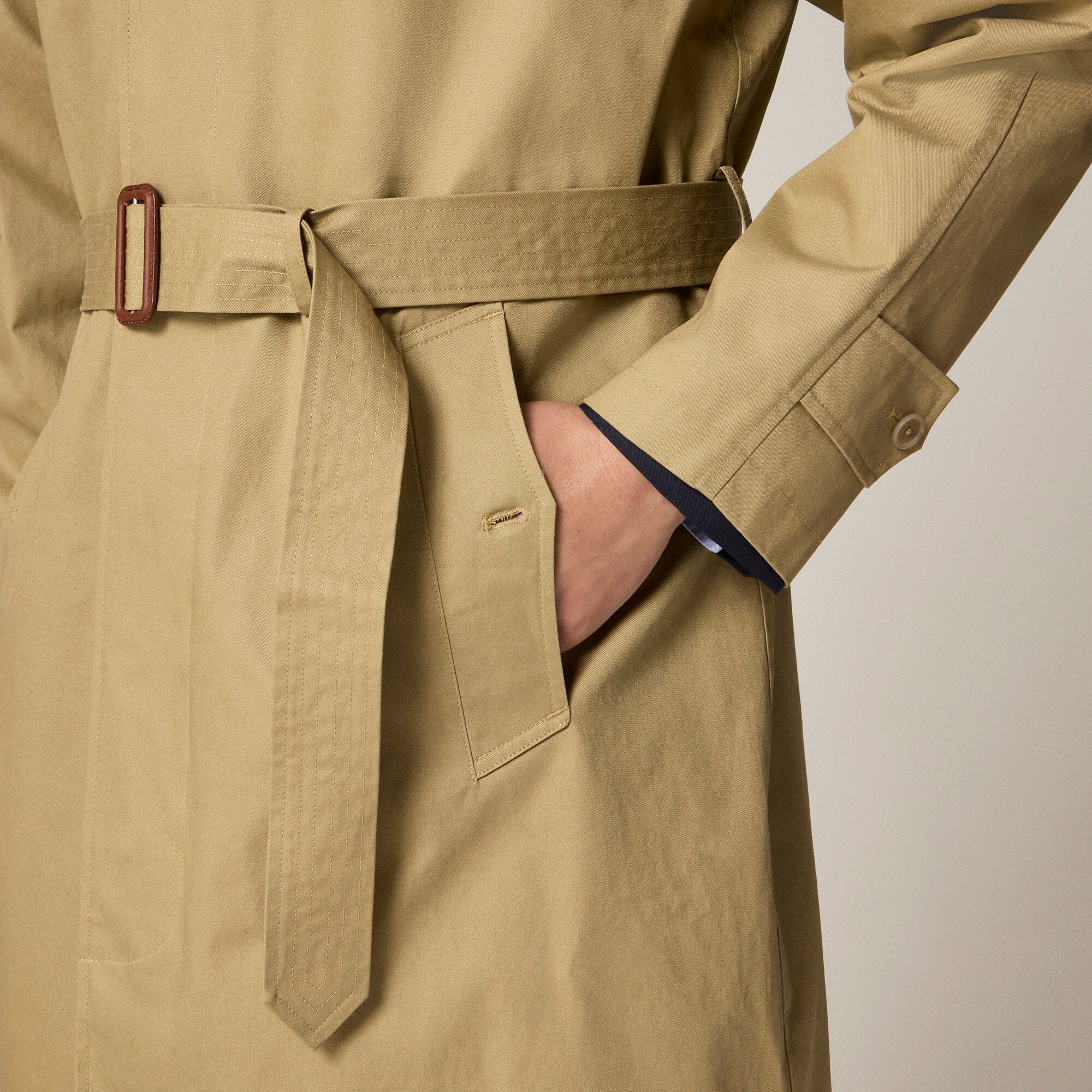 Rivington trench coat in water-resistant cotton