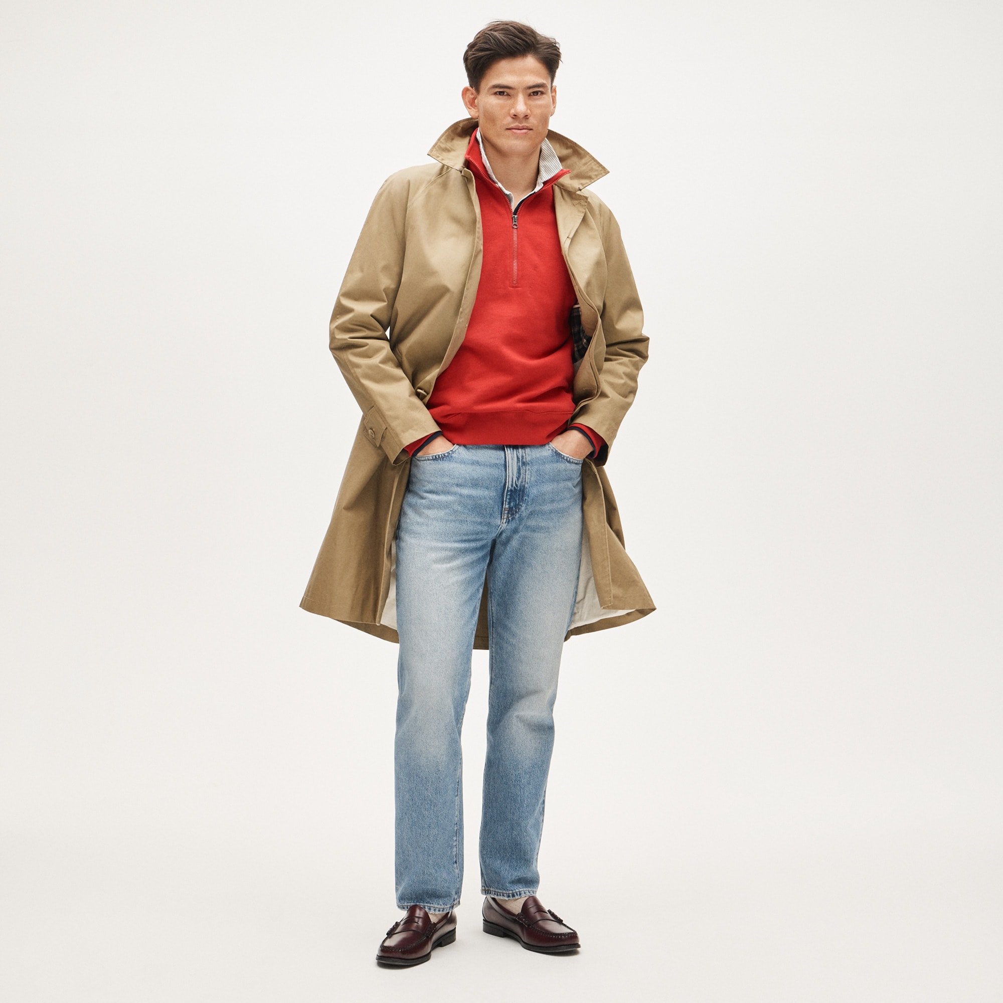 Rivington trench coat in water-resistant cotton