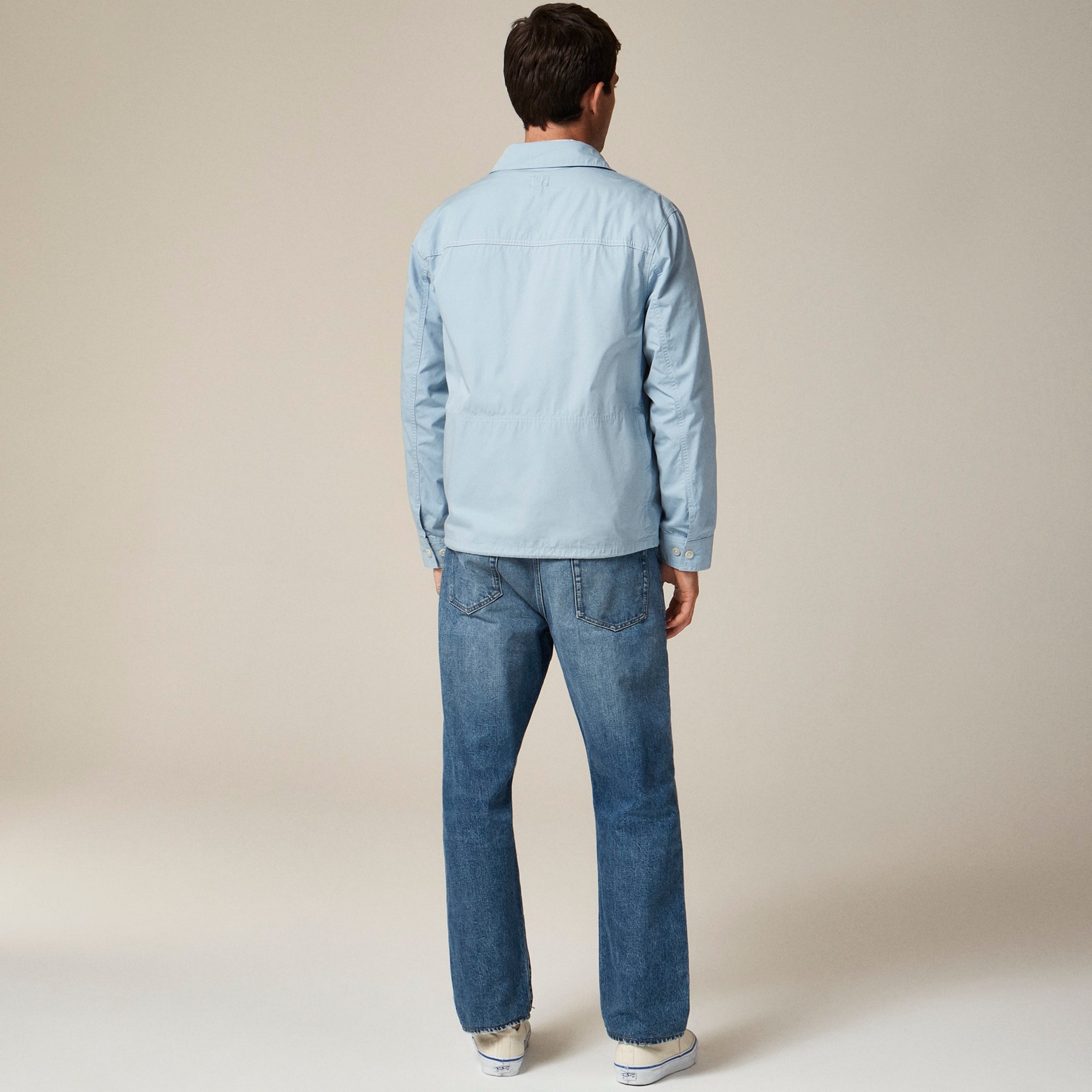Cruiser jacket in cotton poplin