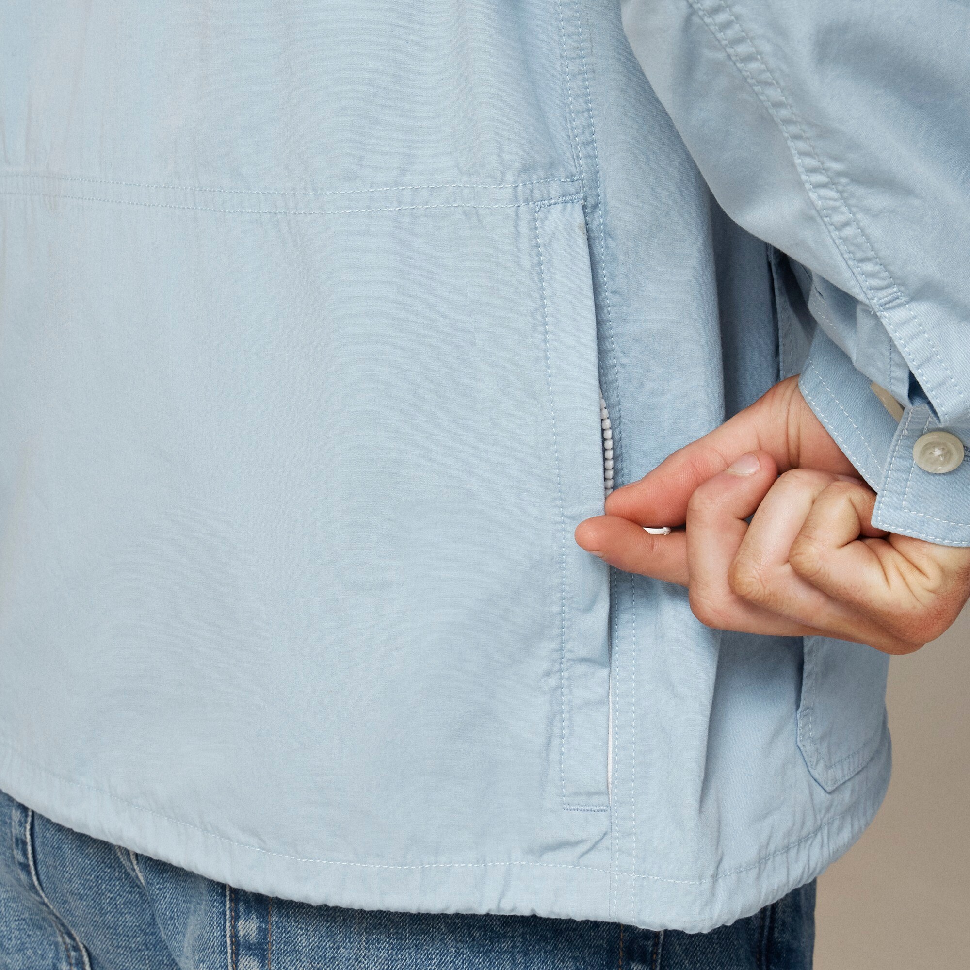 Cruiser Jacket In Cotton Poplin For Men | J.Crew