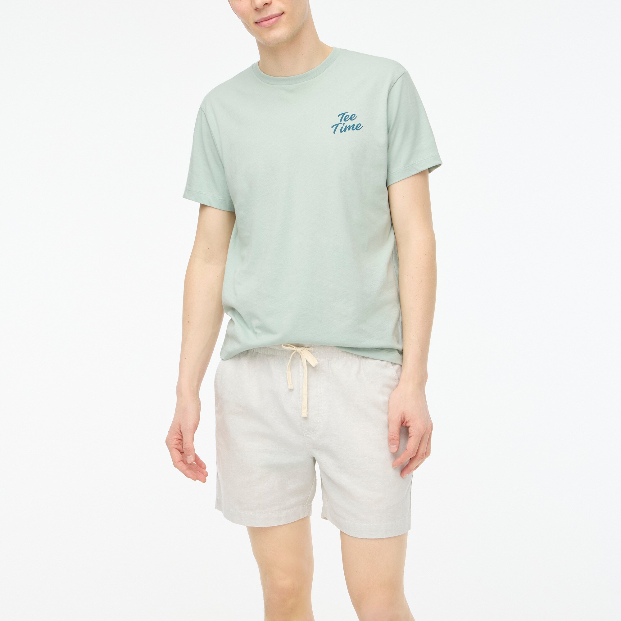 mens &quot;Tee time&quot; golf clubs graphic tee