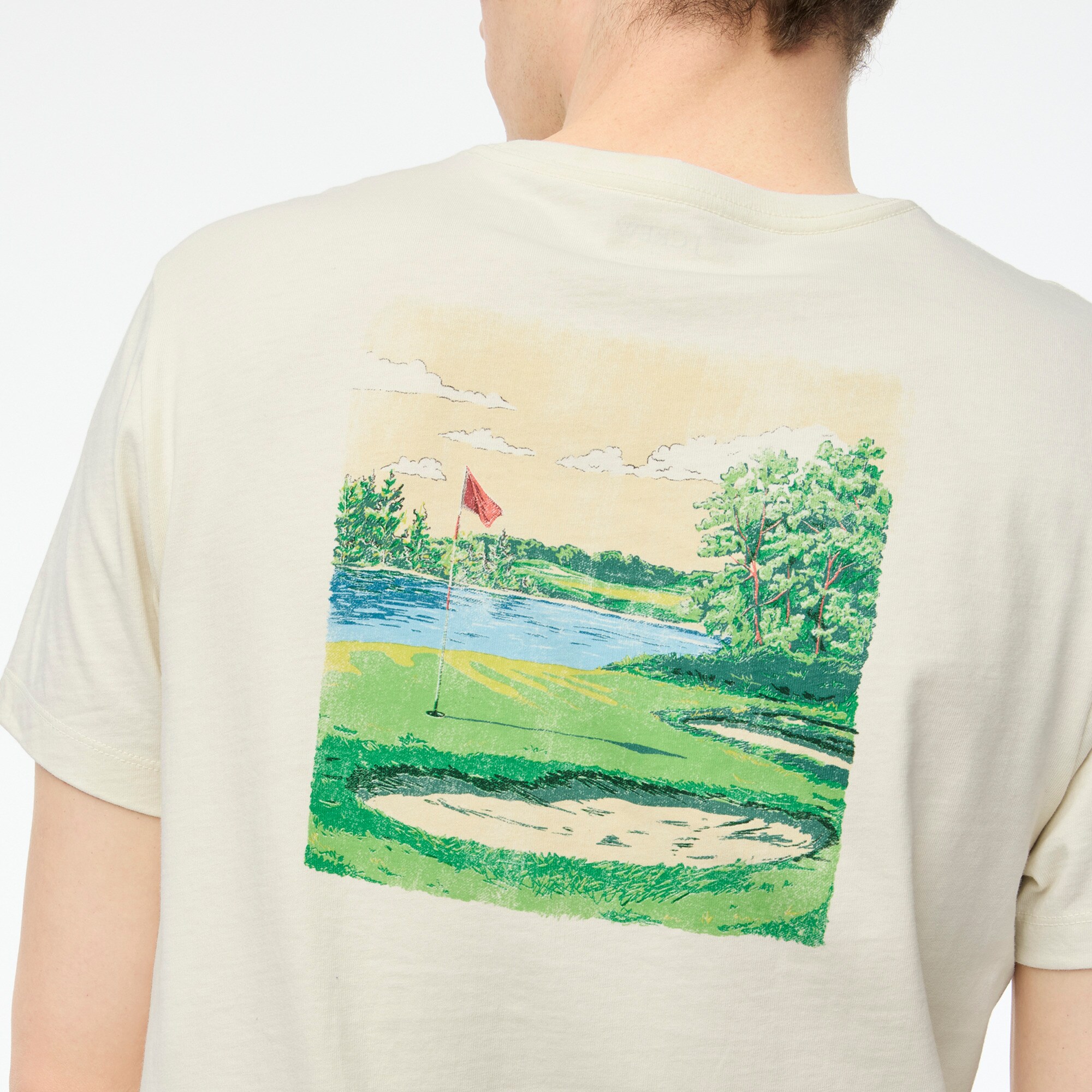 Golf course graphic tee