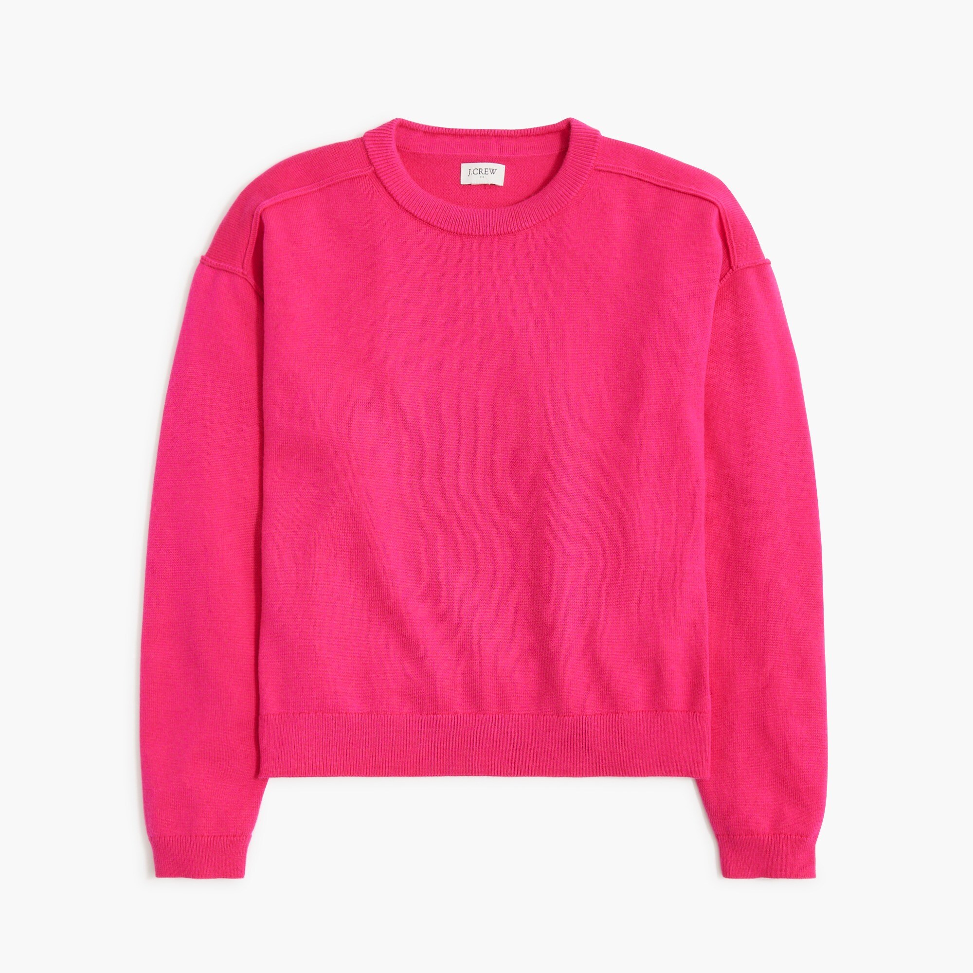 Drop-shoulder pullover sweater