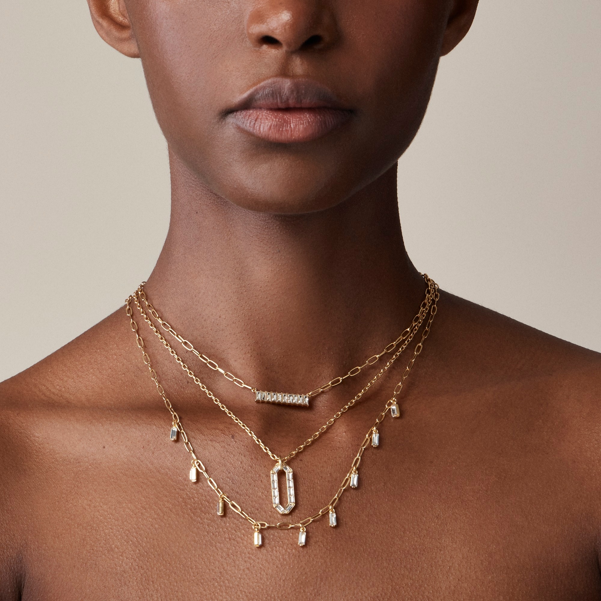 womens Dainty layered necklaces set