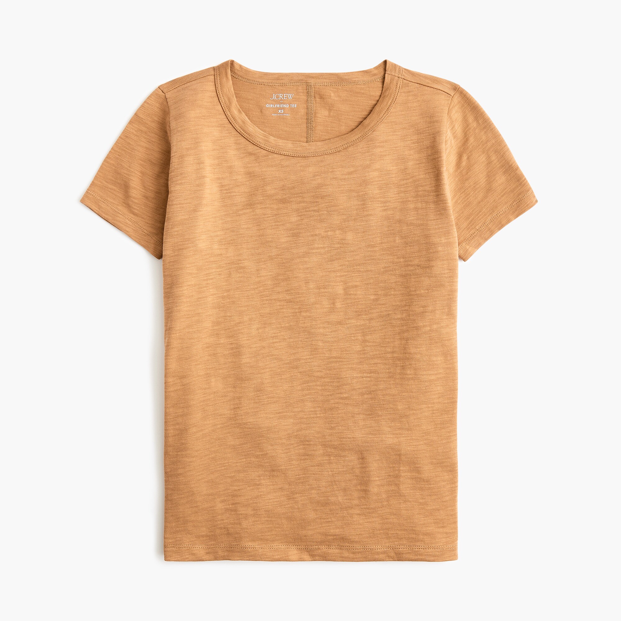 Short-sleeve girlfriend crewneck tee