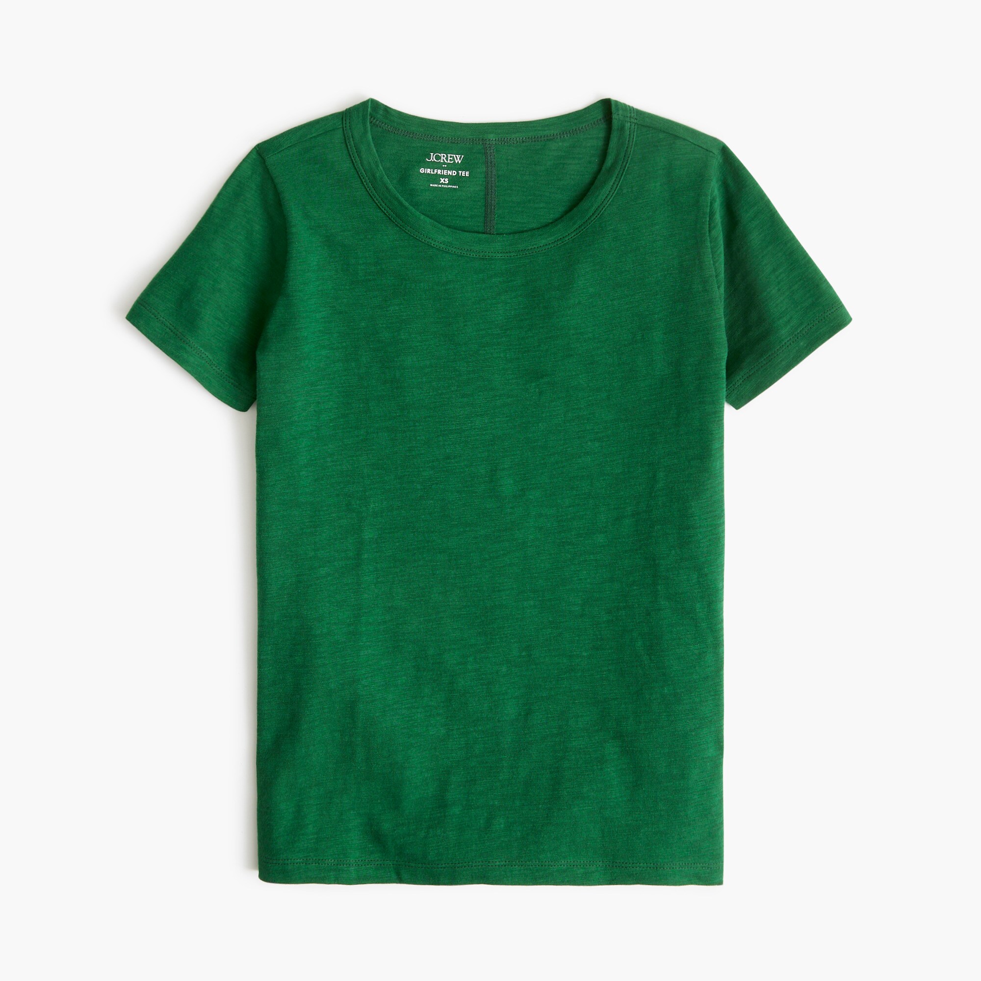 Short-sleeve girlfriend crewneck tee