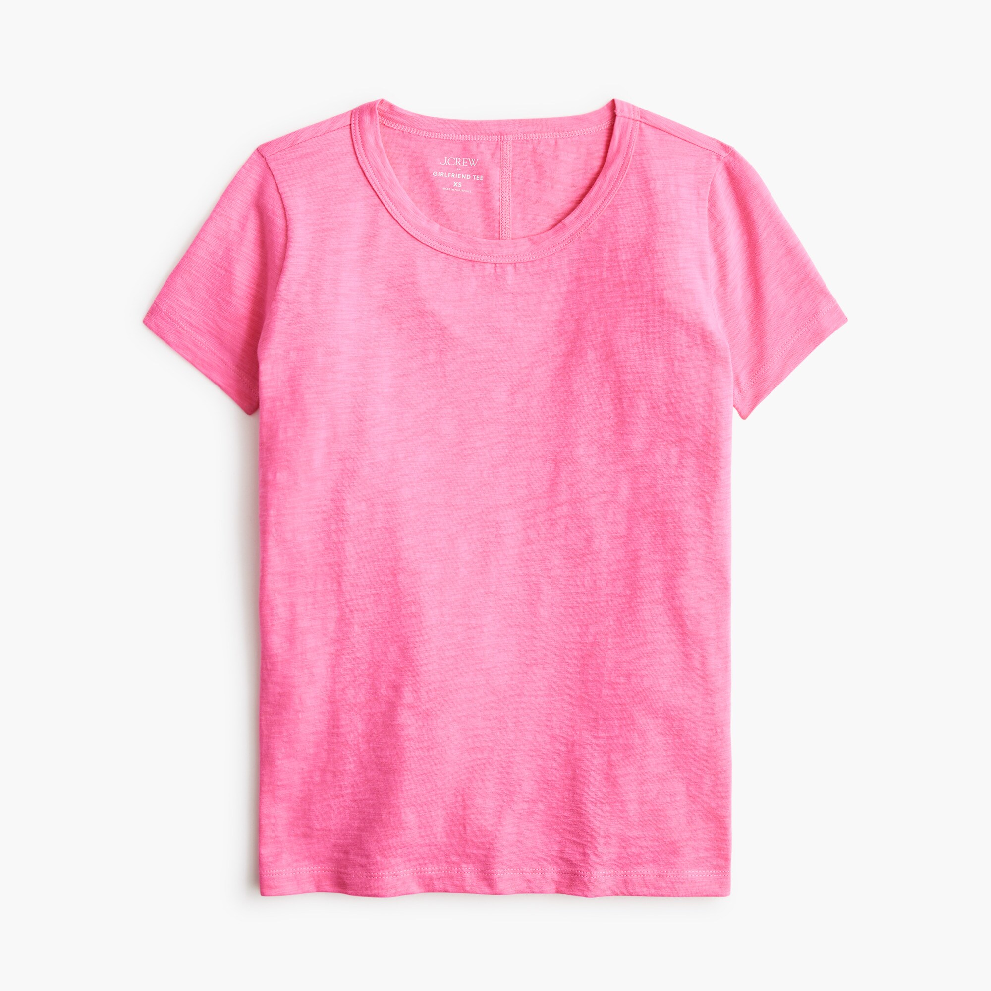 Short-sleeve girlfriend crewneck tee