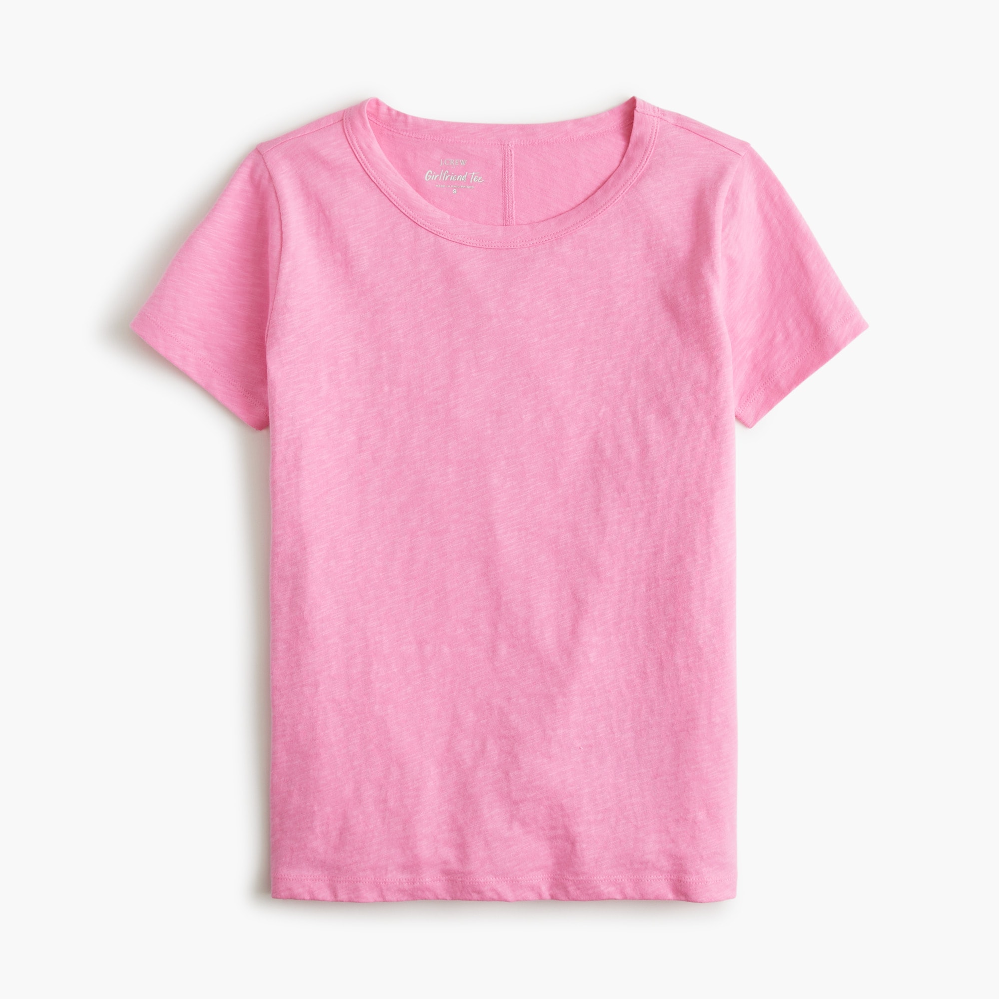 Short-sleeve girlfriend crewneck tee
