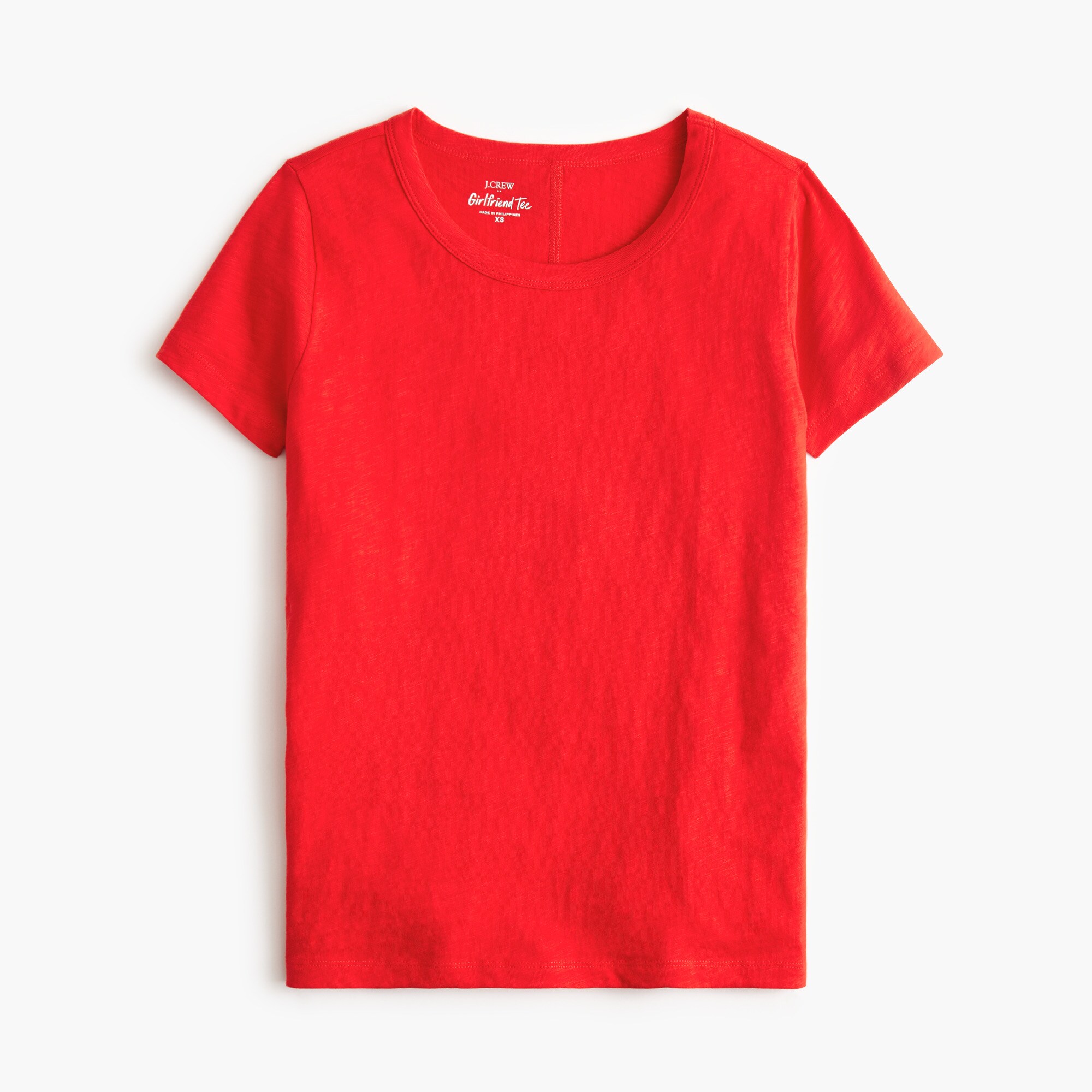 Short-sleeve girlfriend crewneck tee