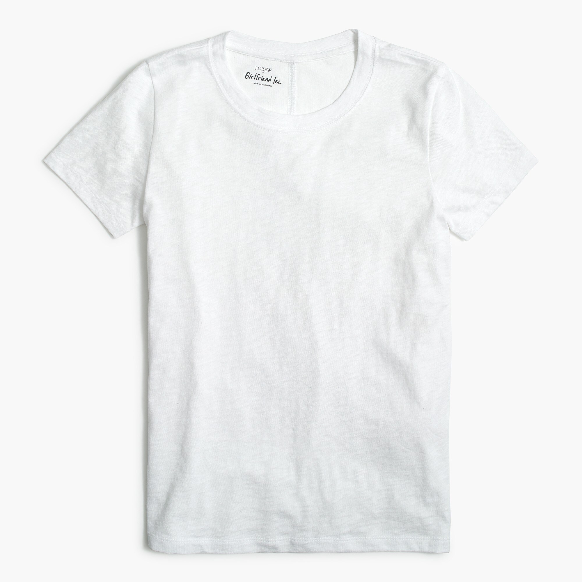 Short-sleeve girlfriend crewneck tee