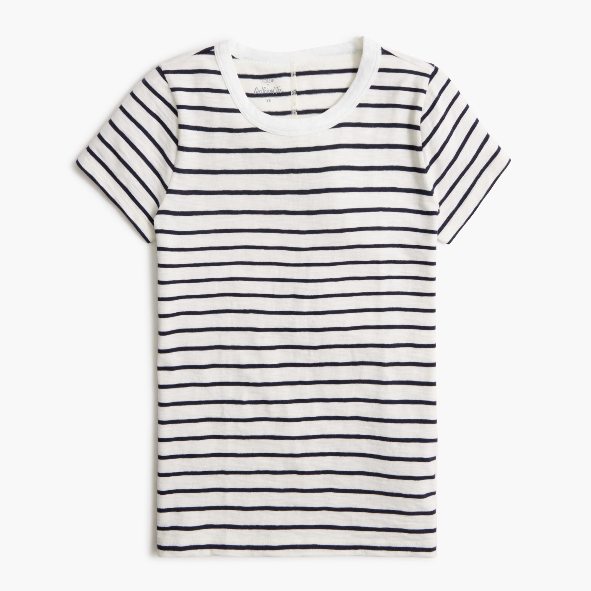 Short-sleeve girlfriend crewneck tee