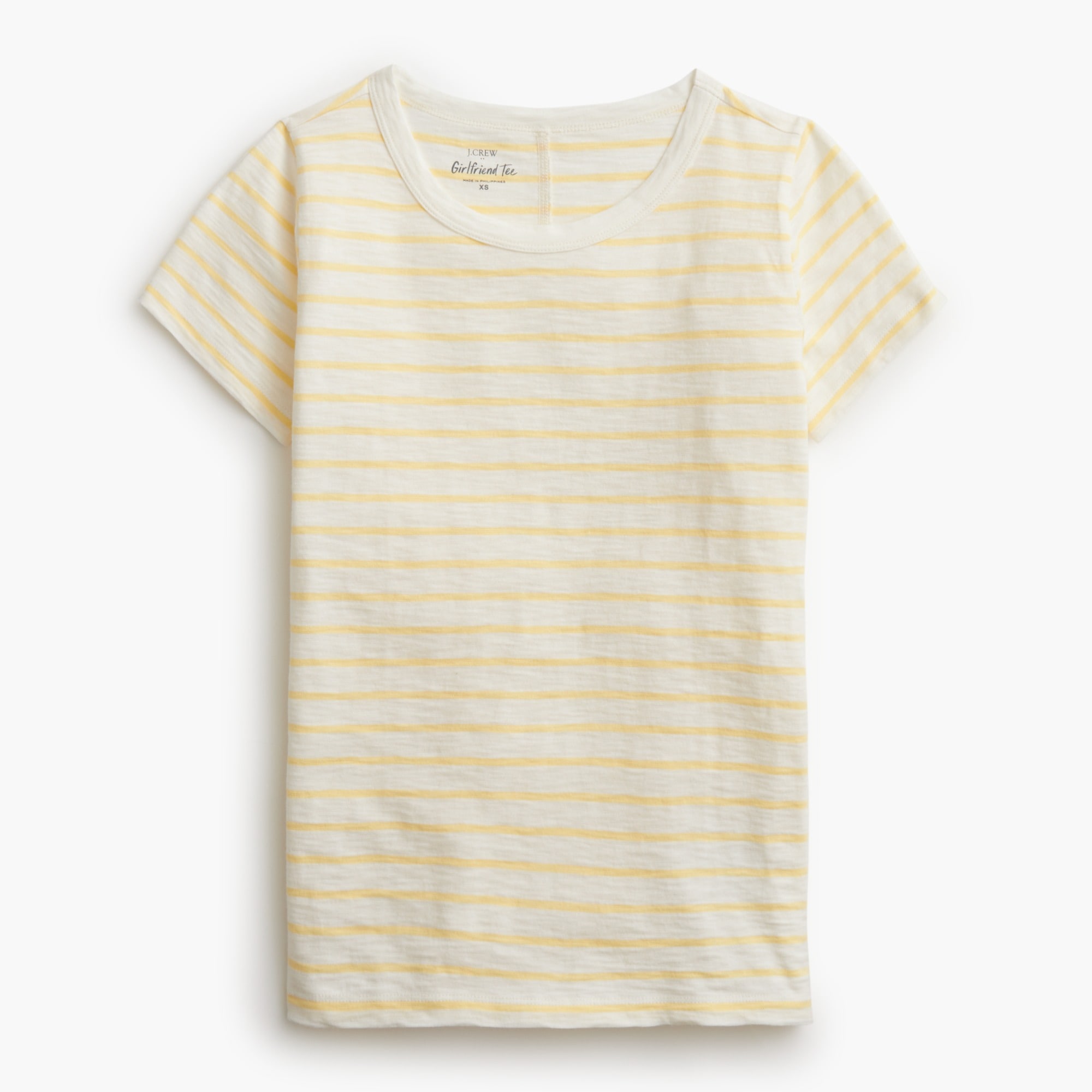 Short-sleeve girlfriend crewneck tee