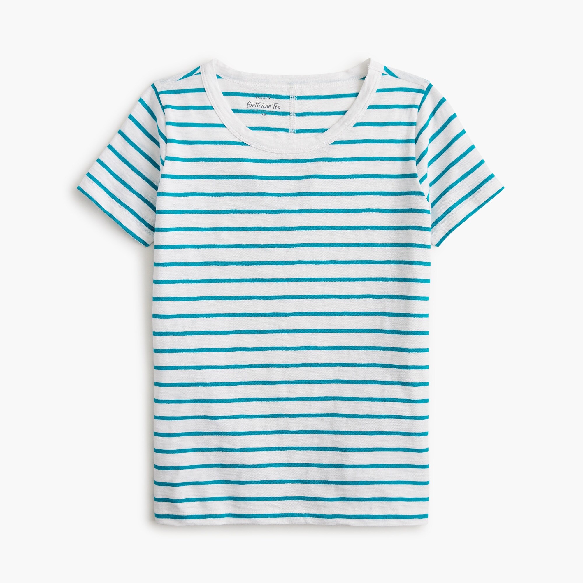 Short-sleeve girlfriend crewneck tee