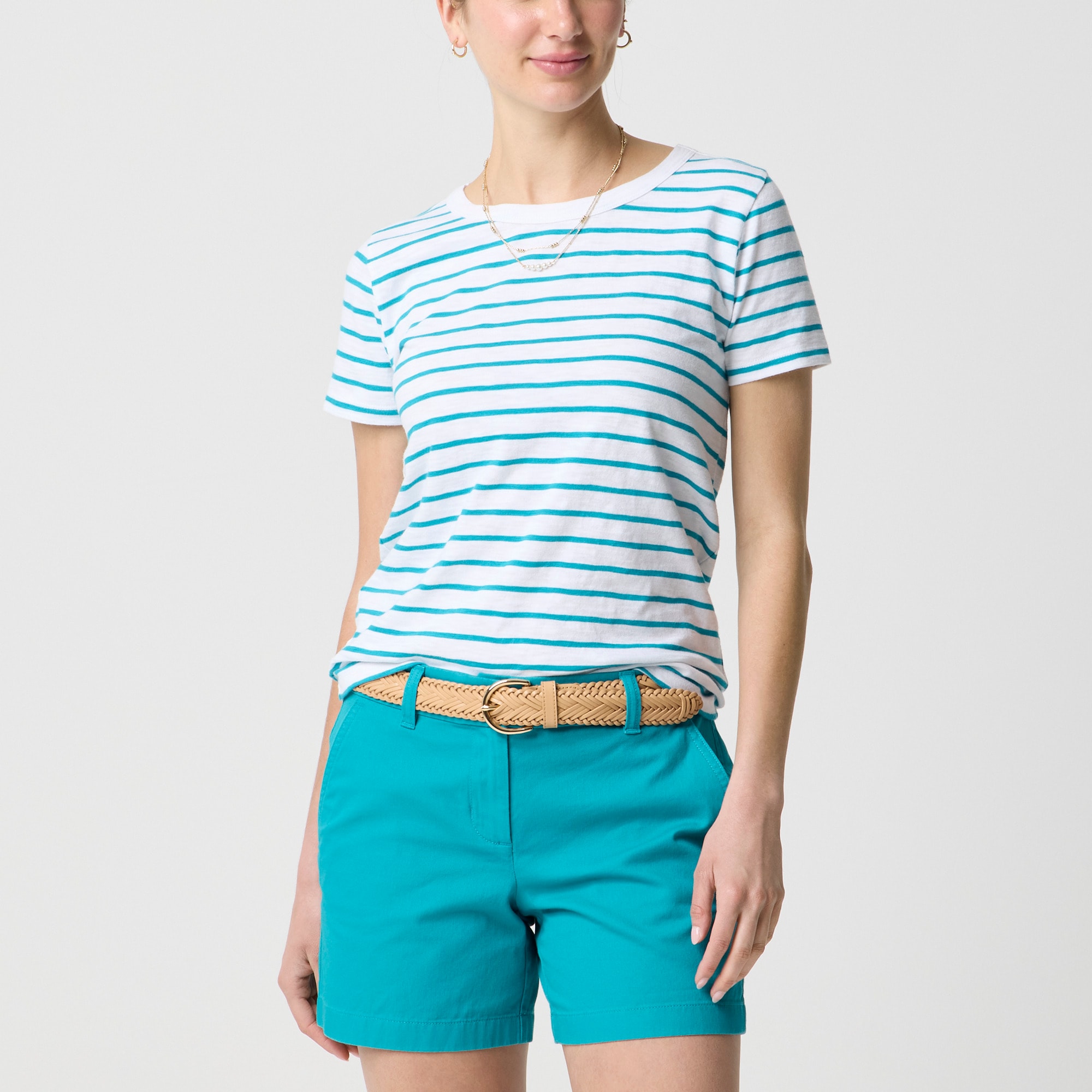 womens Short-sleeve girlfriend crewneck tee