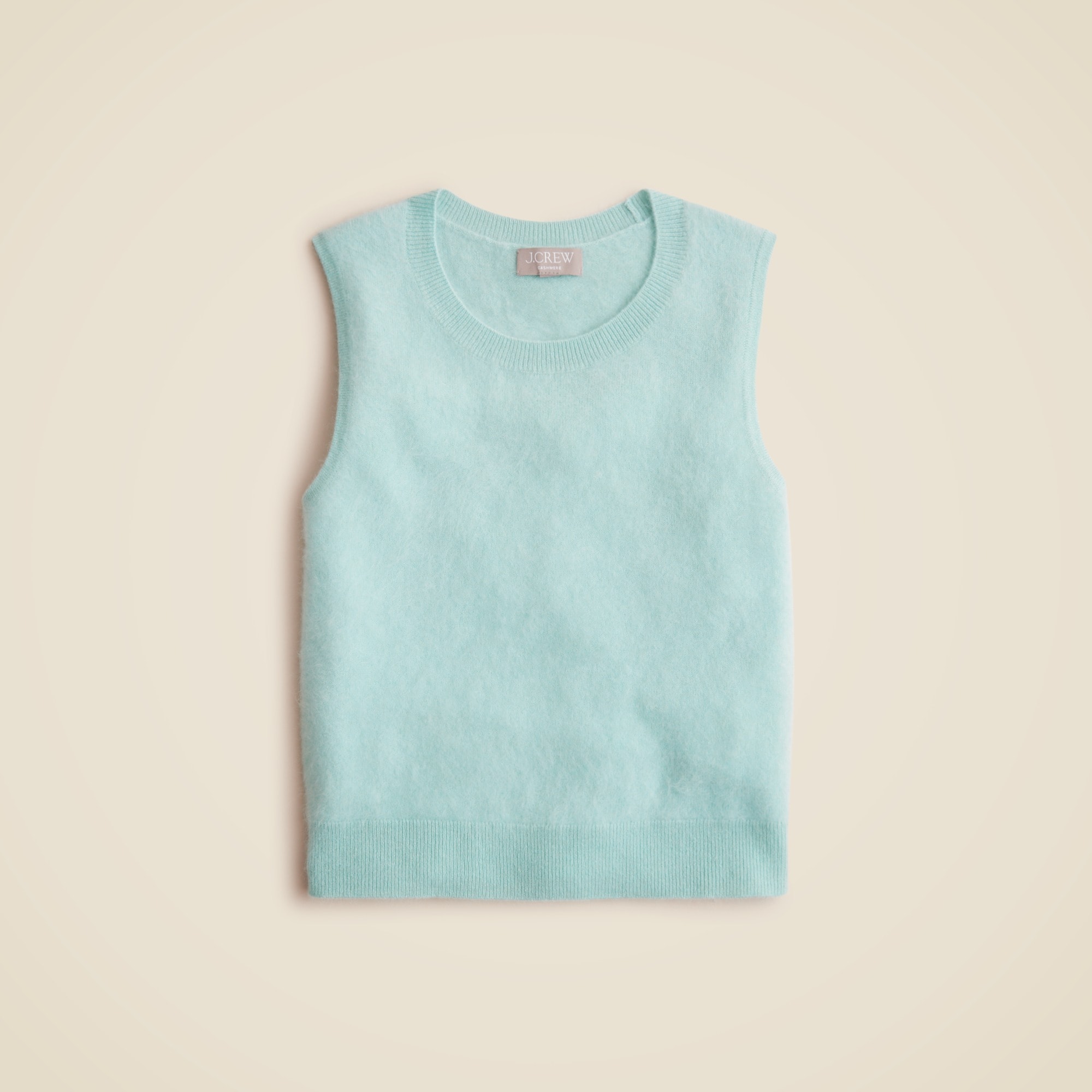 Brushed cashmere sweater shell