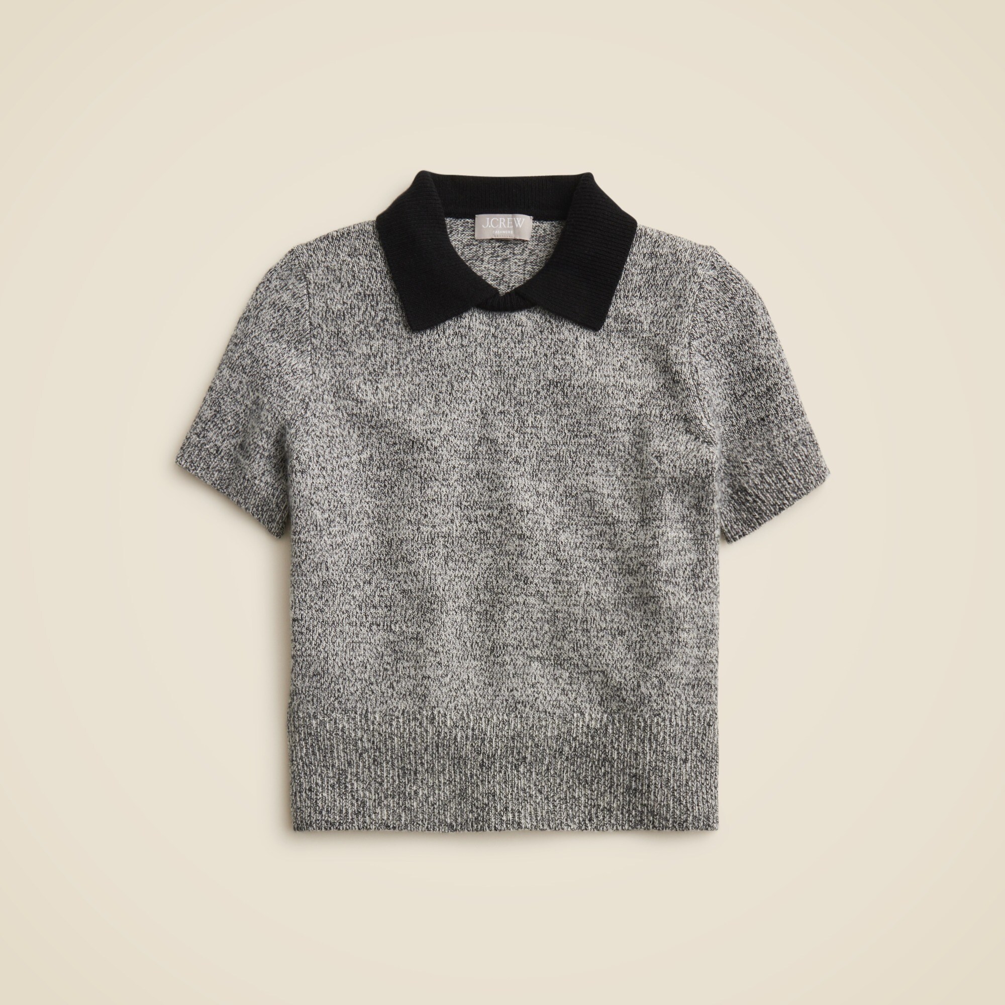 Marled cashmere sweater-tee
