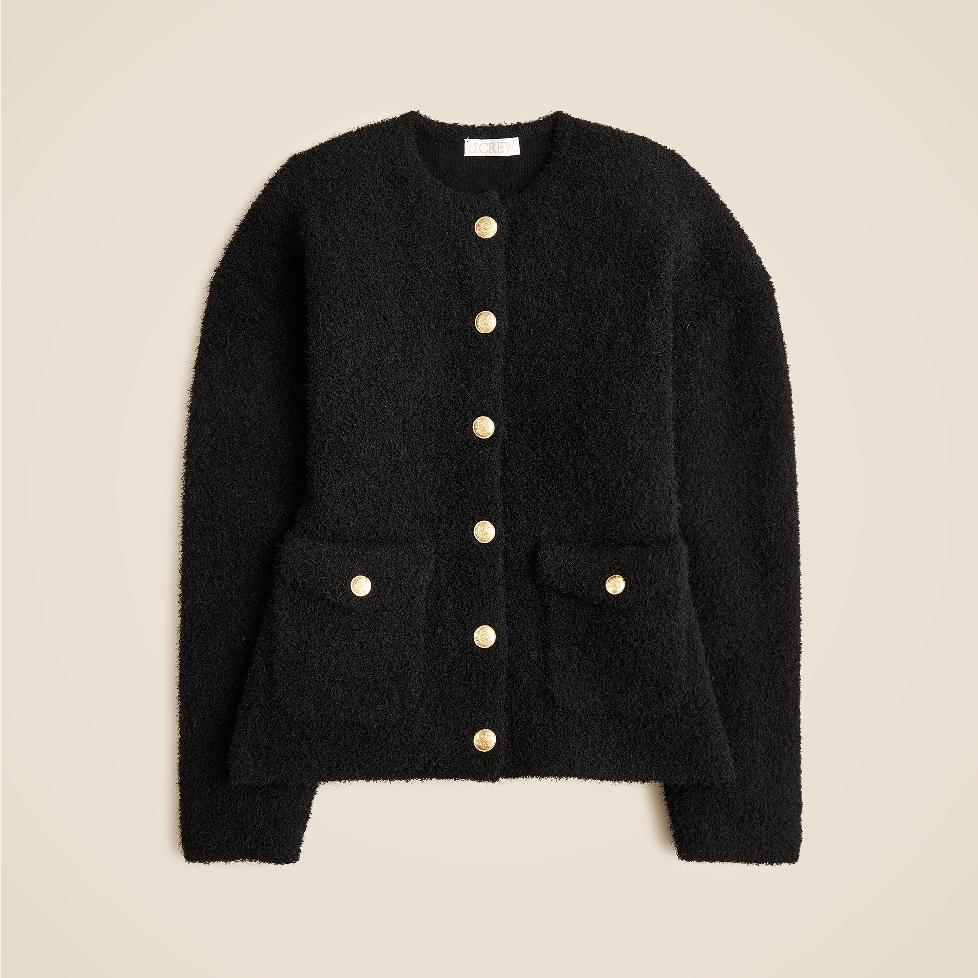 Cinched-waist sweater-jacket