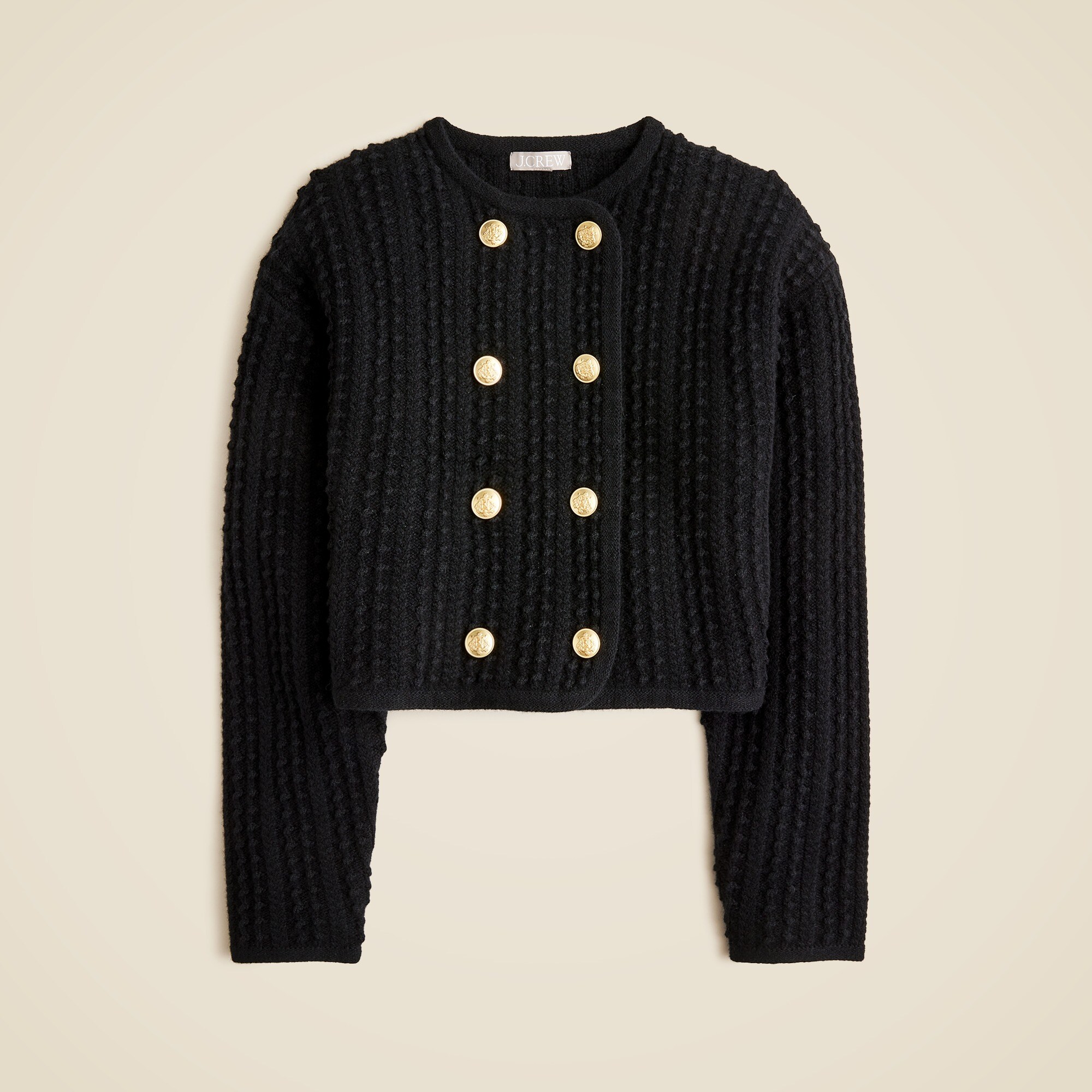 womens Double-breasted sweater-jacket