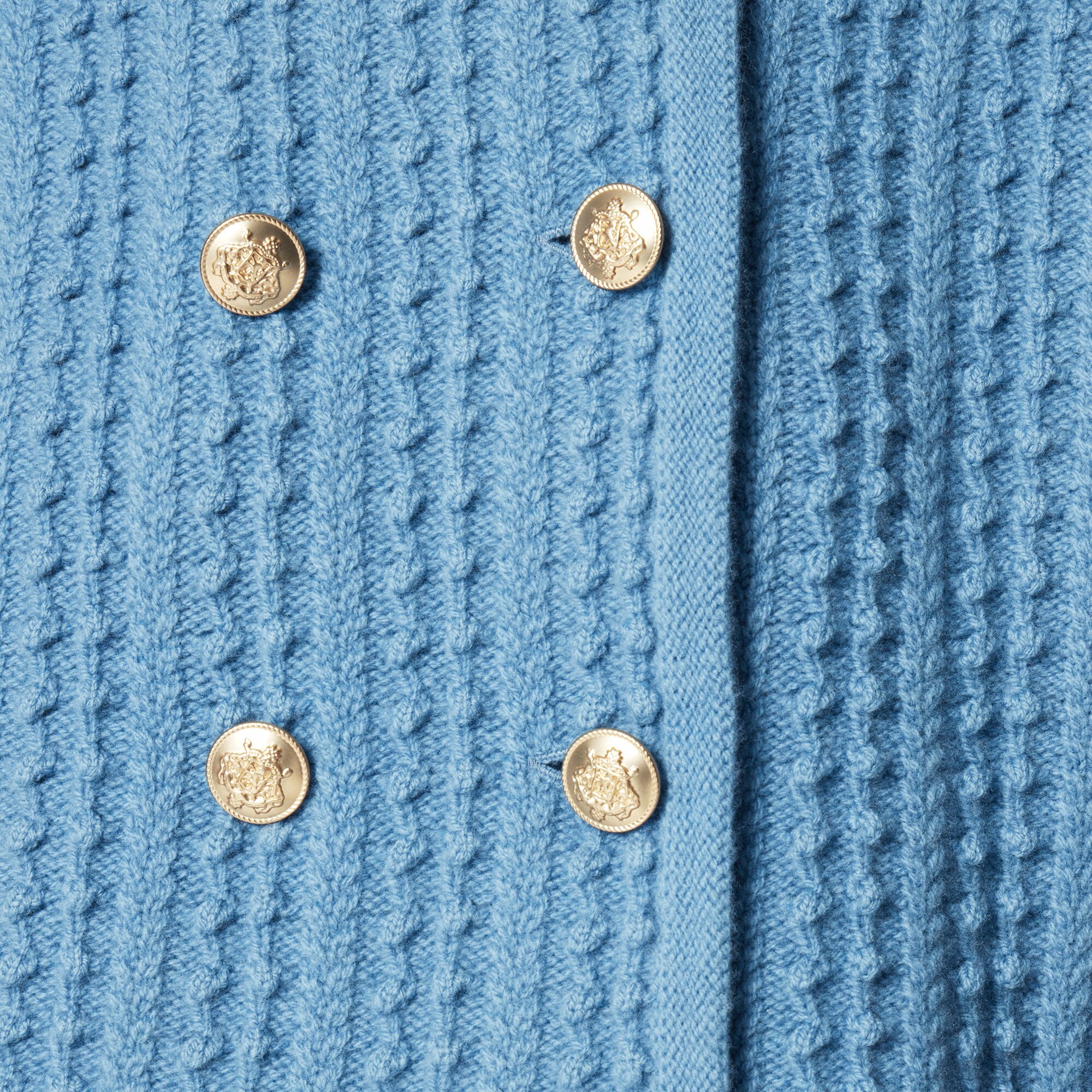 Double-breasted sweater-jacket