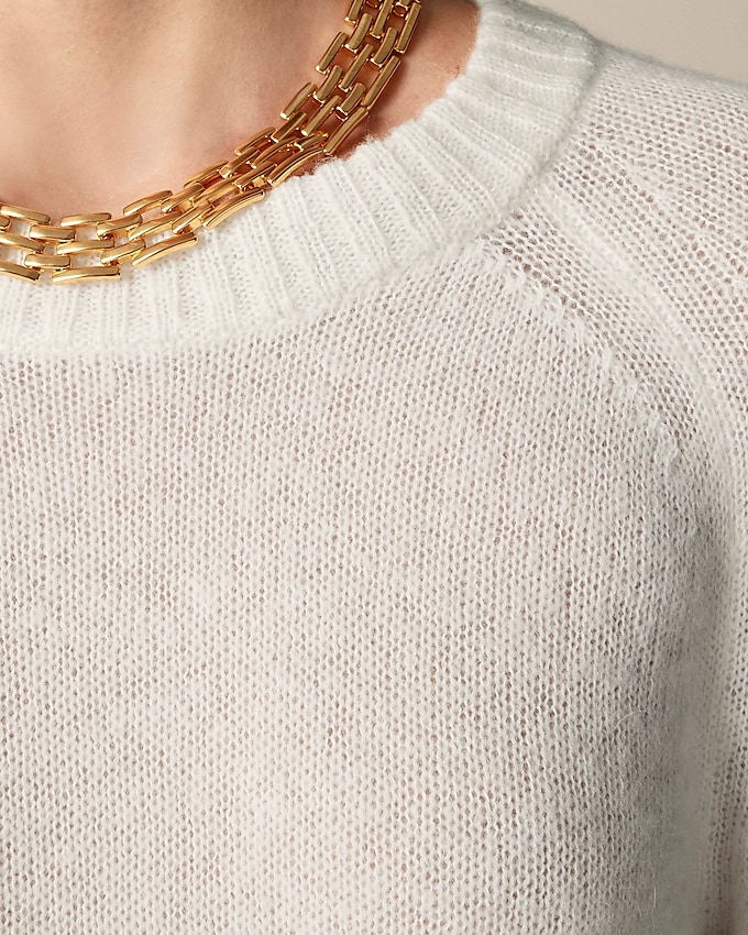 J.Crew: High Rib Pullover Sweater In Wool Blend For Women J.Crew: High Rib Pullover Sweater In Wool Blend For Women