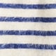 Brushed cashmere T-shirt in stripe HTHR LINEN EVENING
