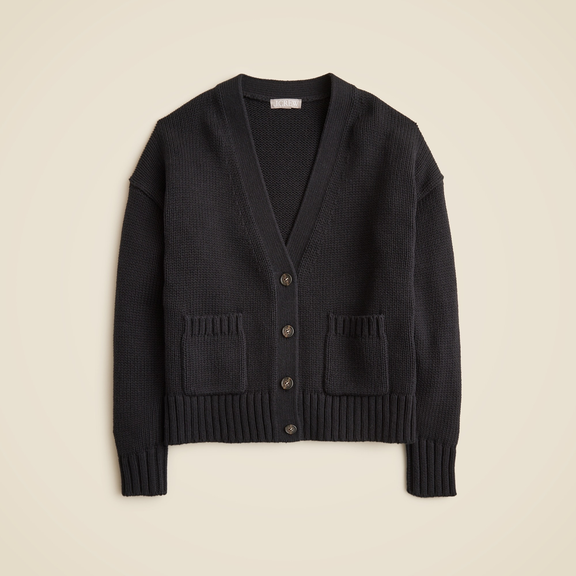 Heritage cotton relaxed cardigan sweater