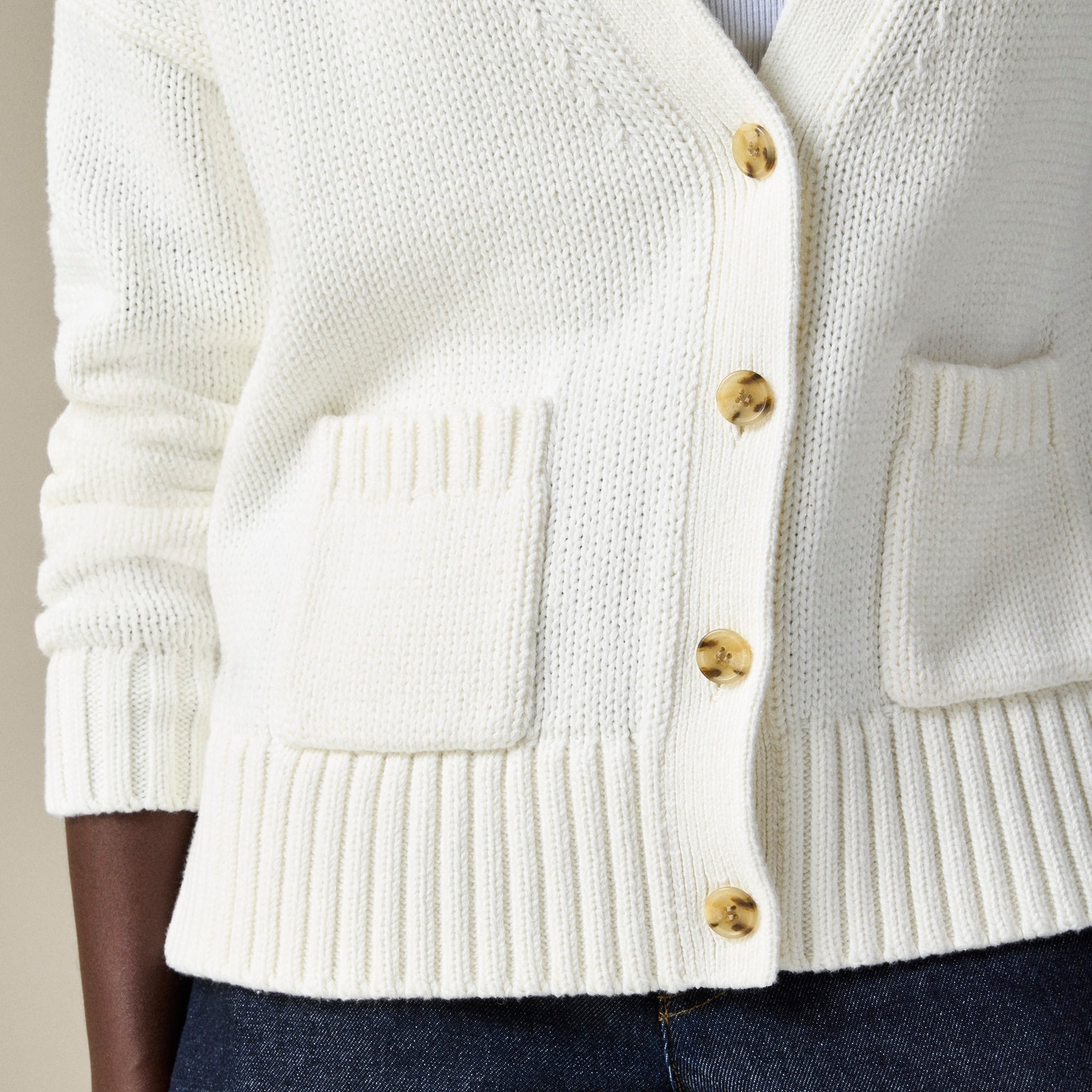 Heritage cotton relaxed cardigan