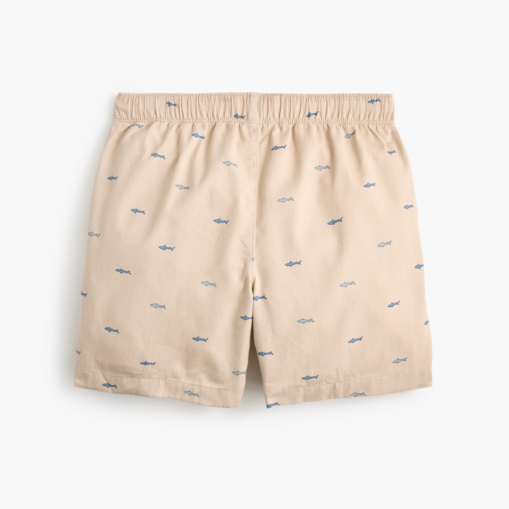 Boys' soft twill drawstring critter dock short