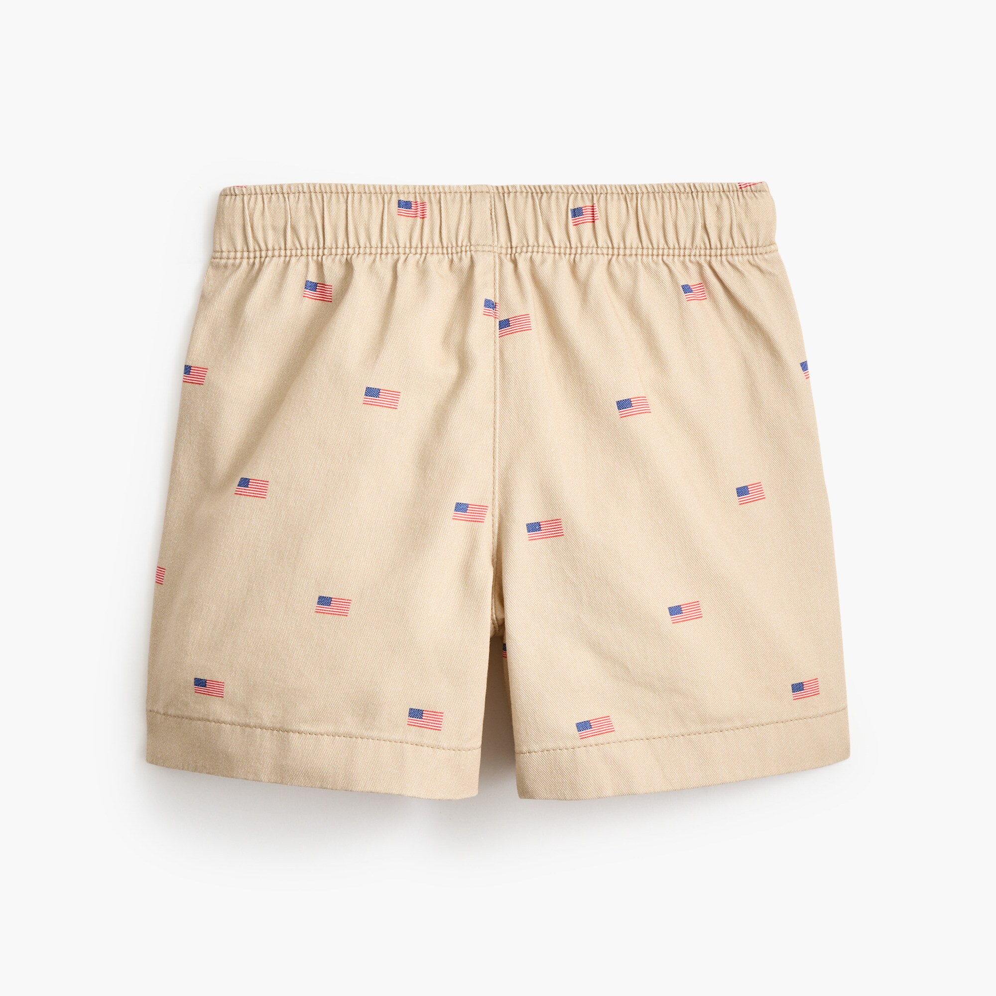 Boys' soft twill drawstring critter dock short