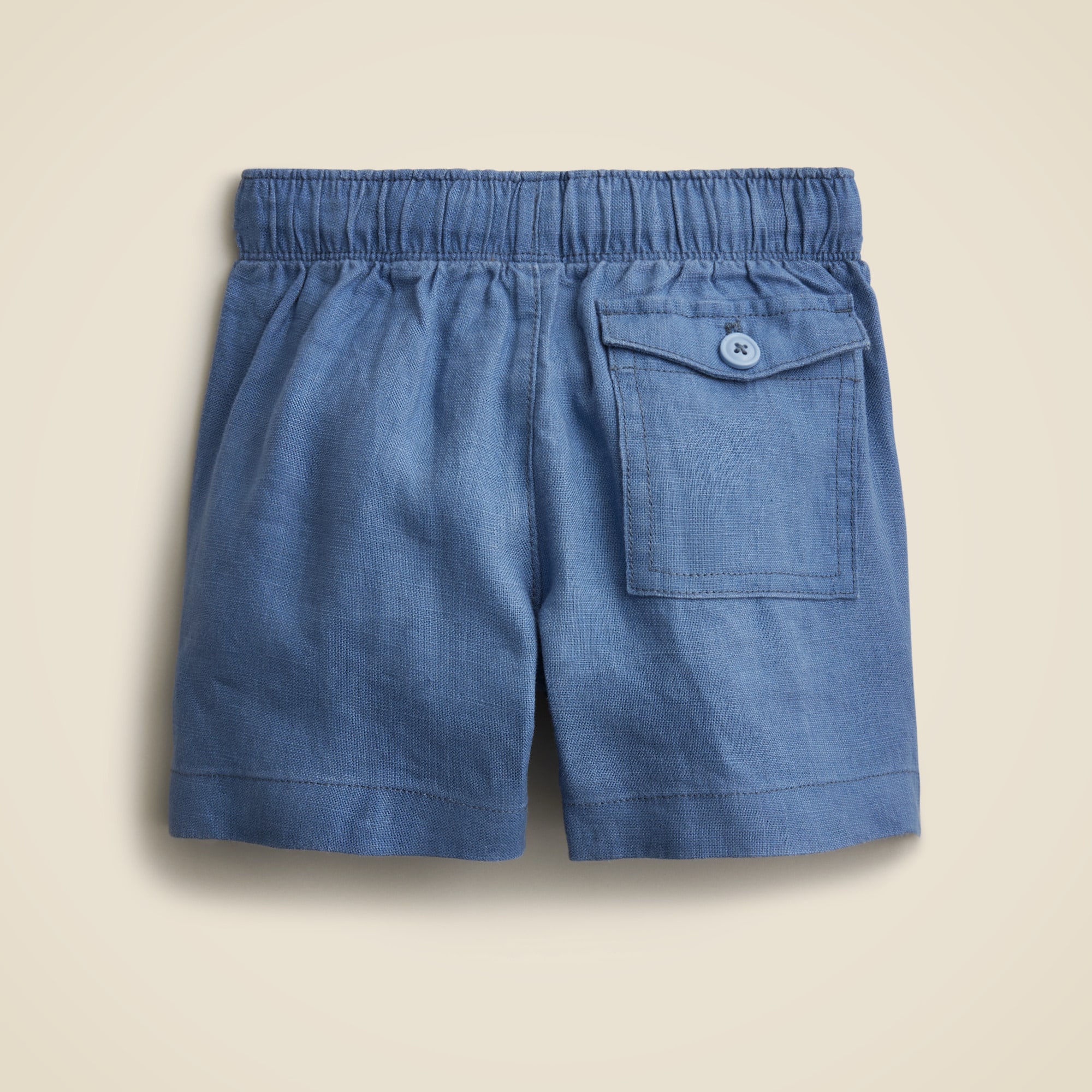 Boys' linen-blend dock short
