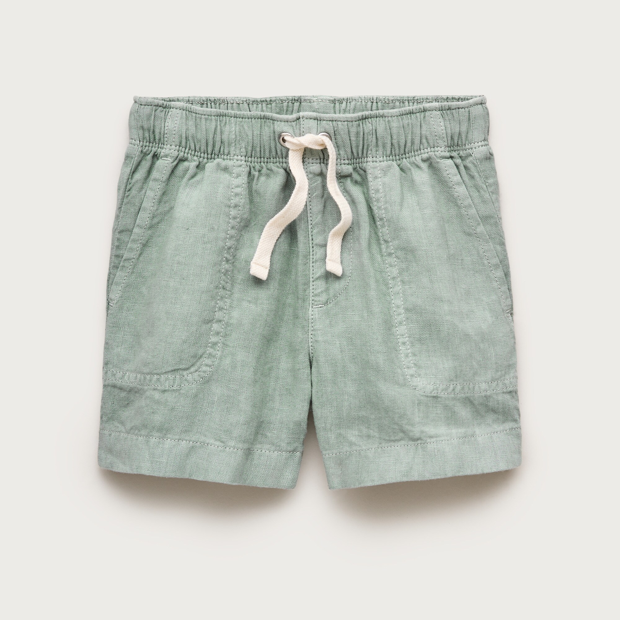 Boys' linen-blend dock short