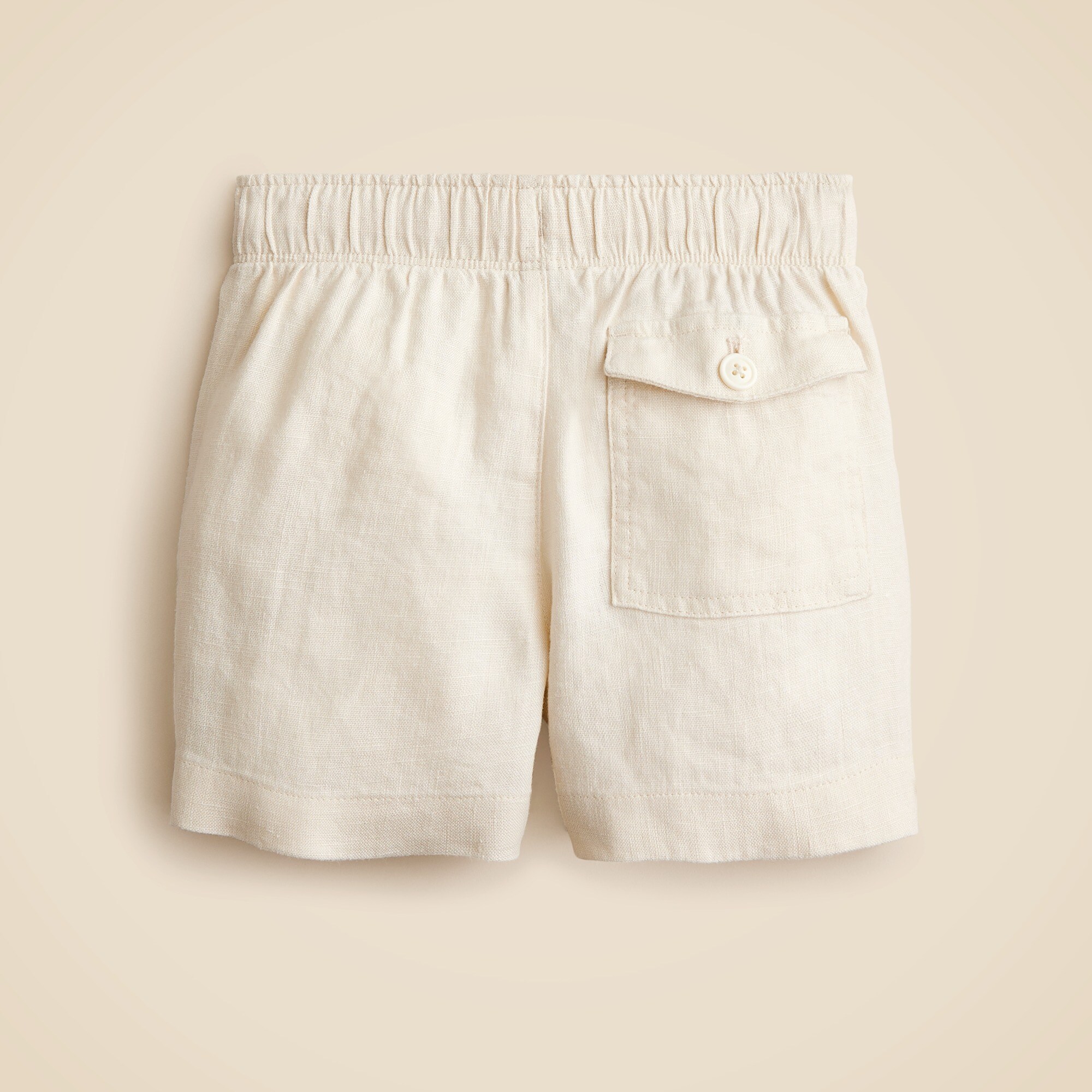 Boys' linen-blend dock short