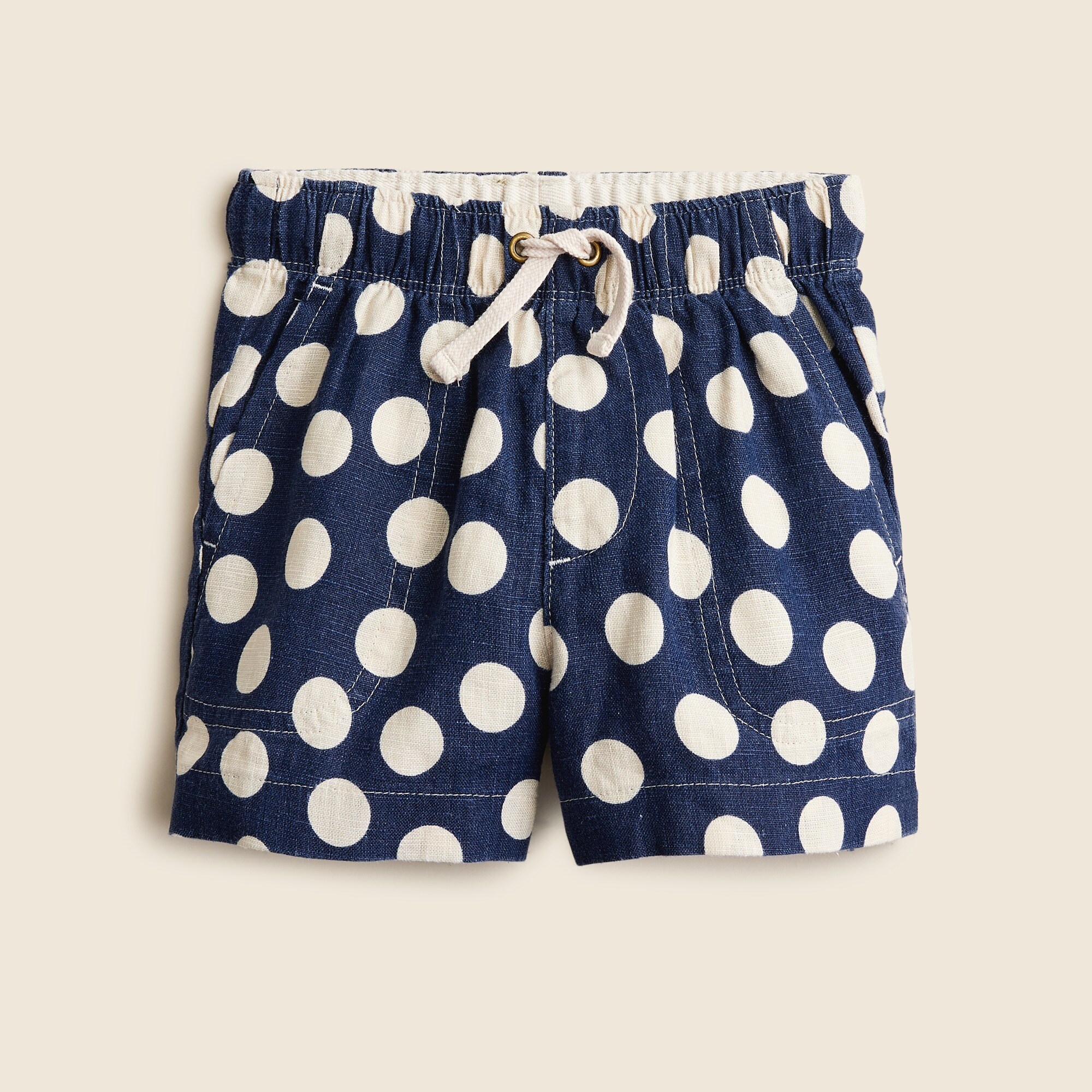  Boys' linen-blend dock short