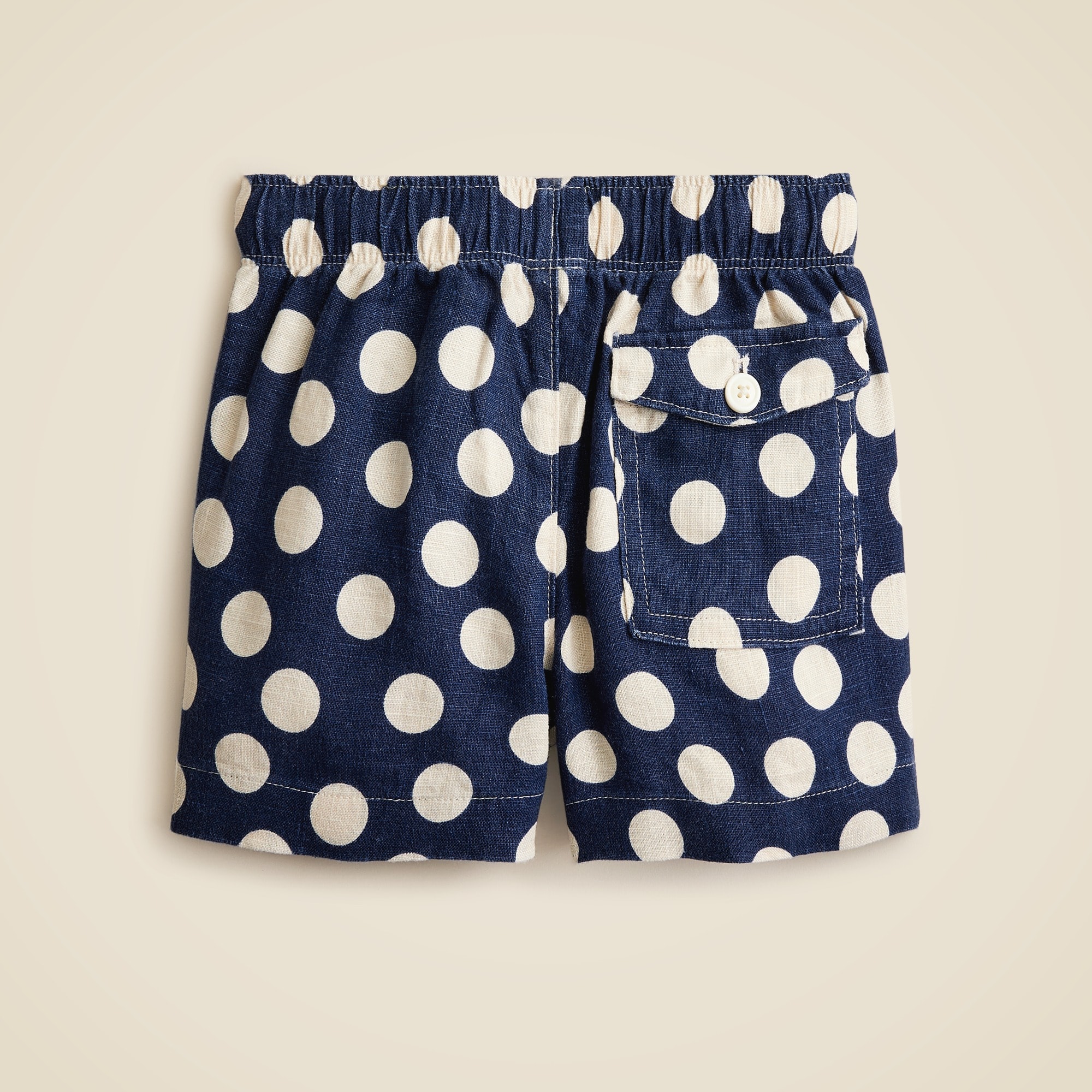 Boys' linen-blend dock short