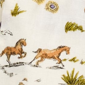 Boys' linen-blend dock short IVORY MULTI