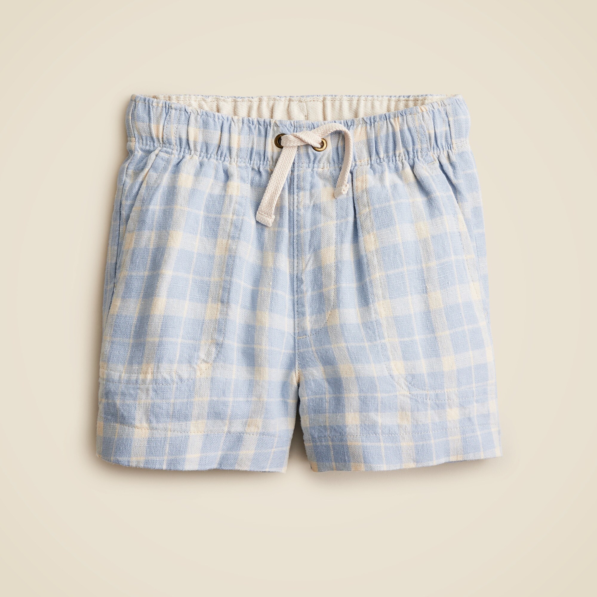  Boys' linen-blend dock short