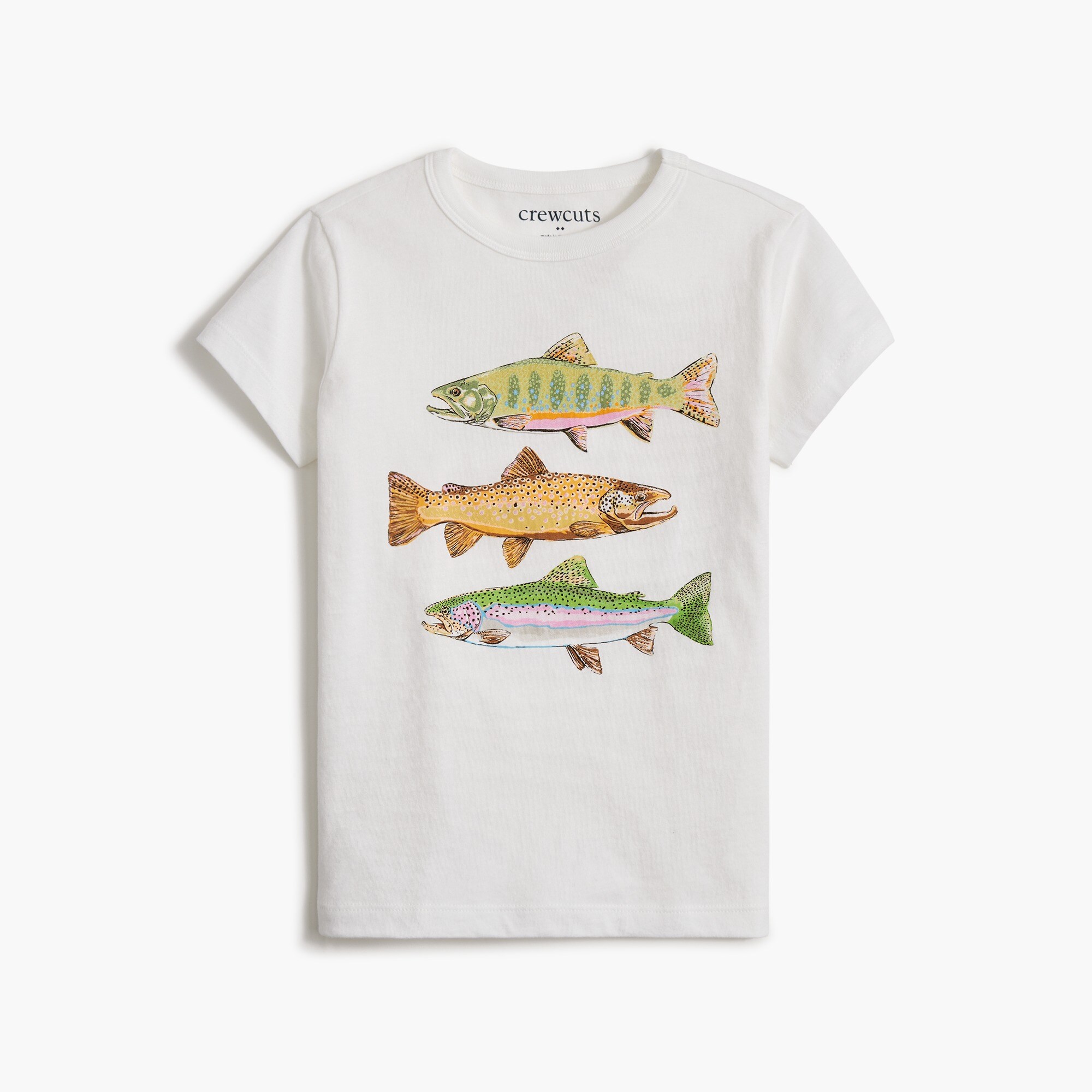 boys' rainbow trout graphic tee for boys