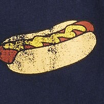 Boys' hot dog graphic tee NAVY factory: boys' hot dog graphic tee for boys