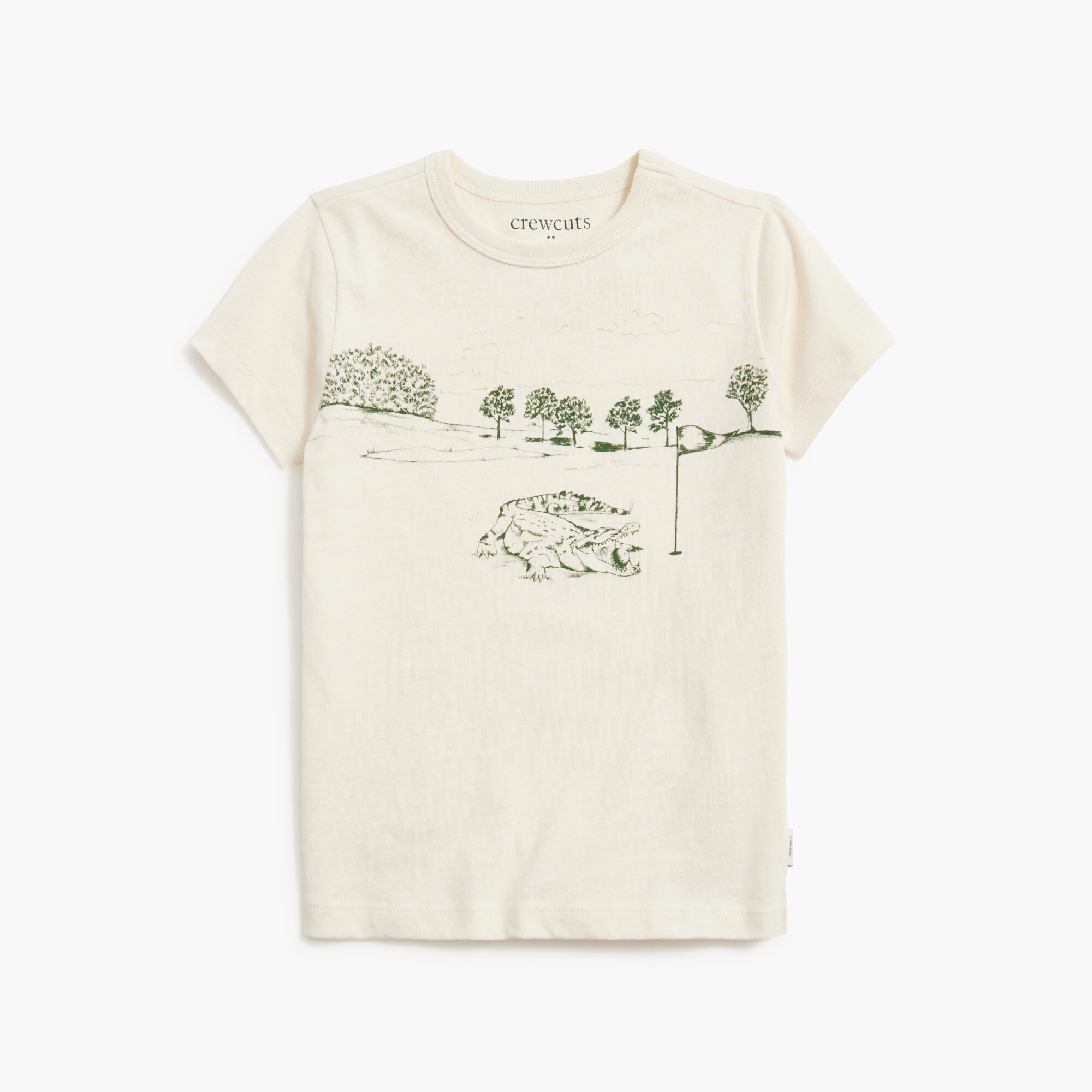 boys' golfing alligator graphic tee for boys